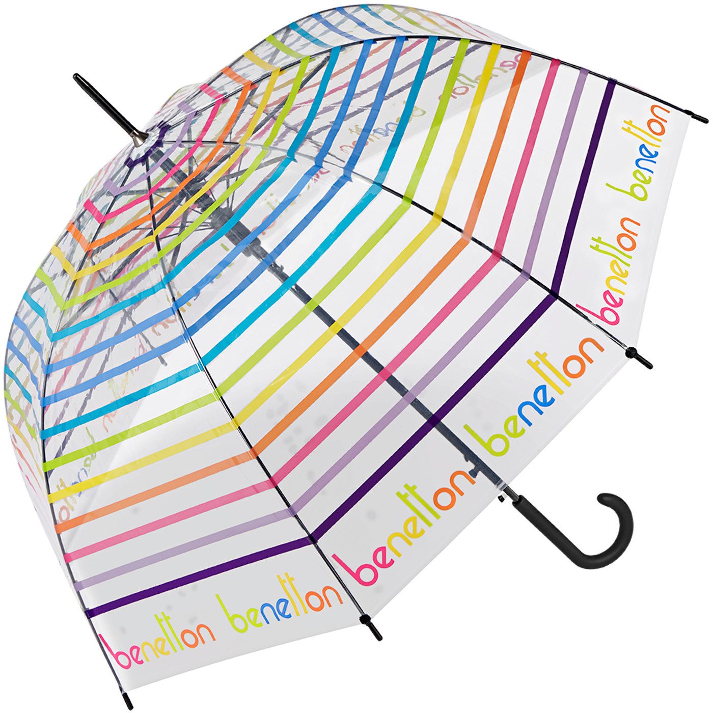 United Colors of Benetton Stockregenschirm Glockenschirm mit Automatik tran günstig online kaufen