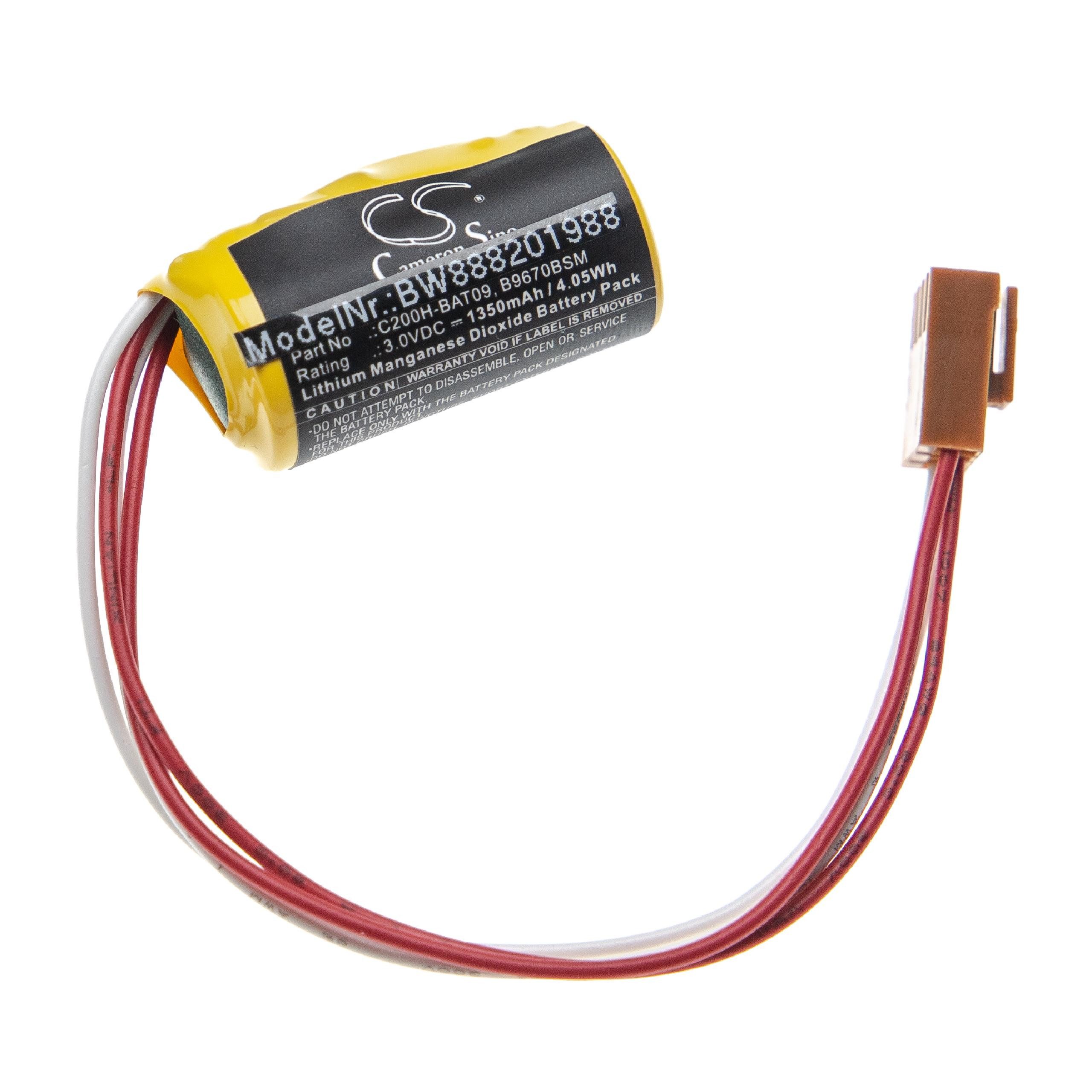 vhbw Batterie, (3.0 V), Ersatz für Omron B9670BSM, C200H-BAT09 für Business & Industrie & Funk Automation