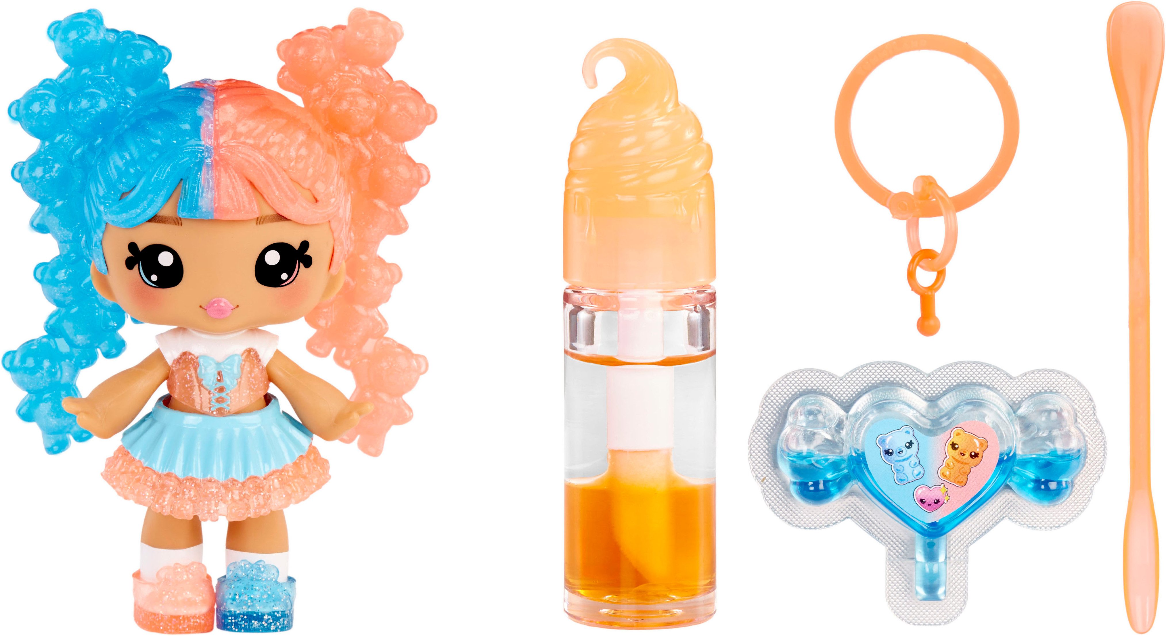 YUMMILAND Minipuppe Yummiland Lip Gloss Doll- Mystery Color Change - Gwen Gummybear