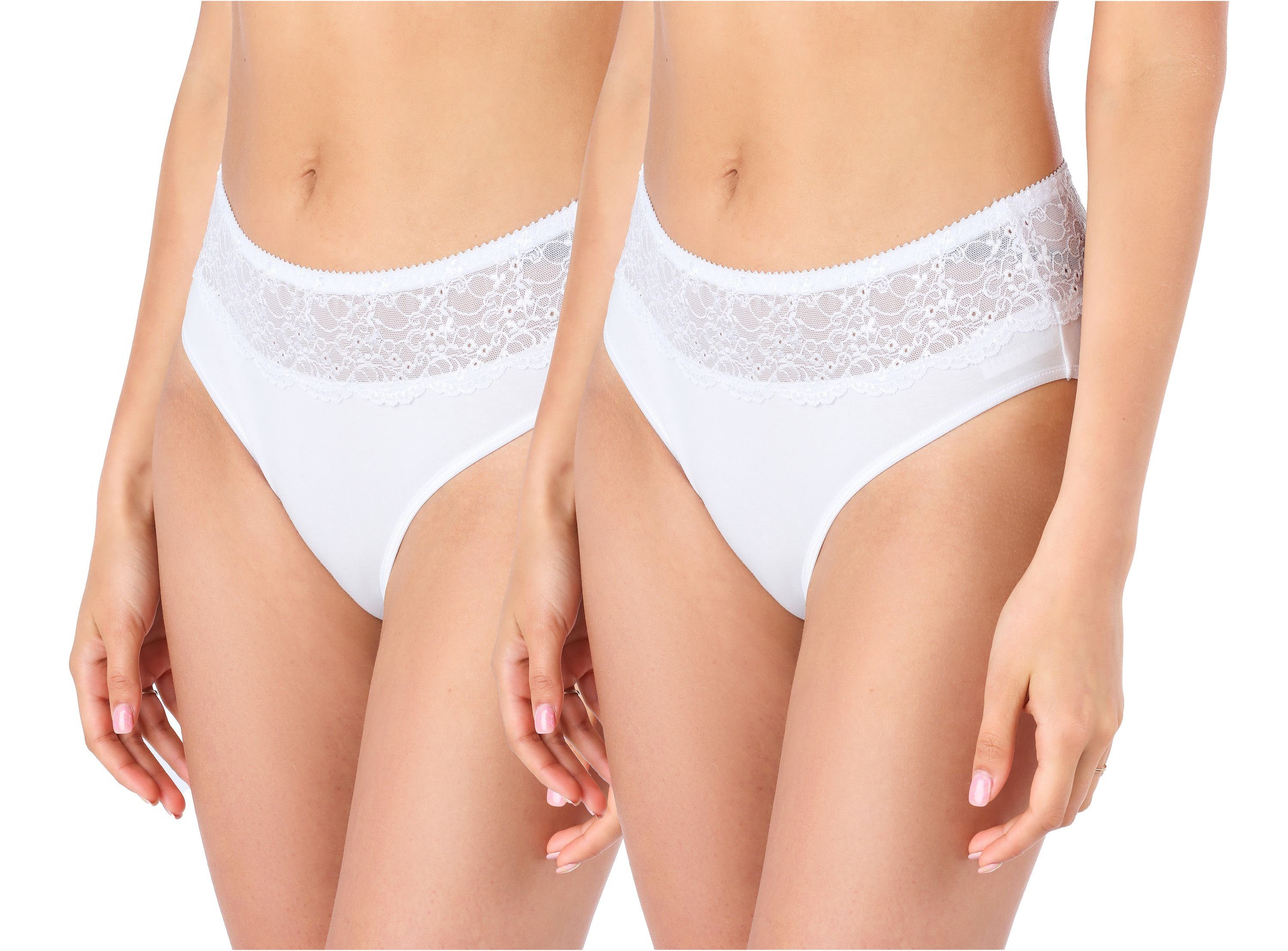 Bellivalini Slip (1-St) 2Pack-WeißWeiß BLV50-196 Slip Damen