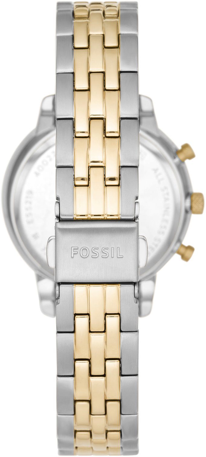 Fossil Chronograph NEUTRA ES5216, Quarzuhr, Armbanduhr, Damenuhr, Edelstahlarmband, analog, Tag