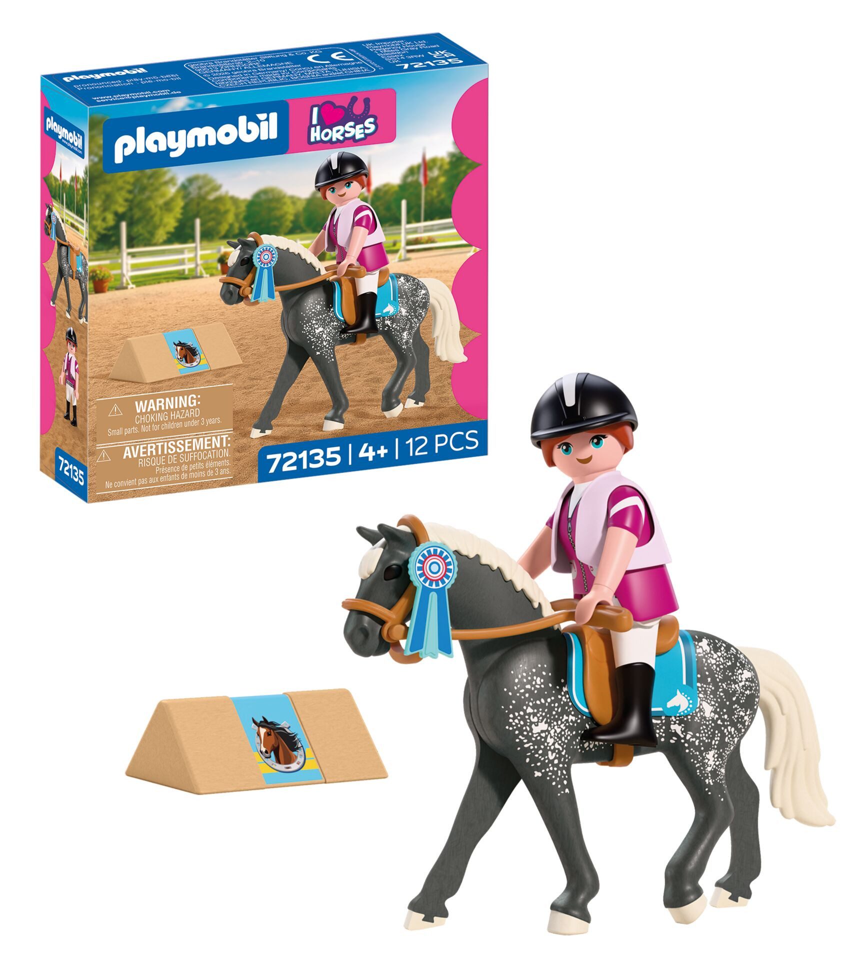 Playmobil® Springreiten (72135), I Love Horses Konstruktions-Spielset, (12 St), Made in Europe