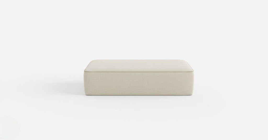 Xlmoebel Beiger minimalistischer Tisch mit wasserabweisendem Stoff, Made in Europa