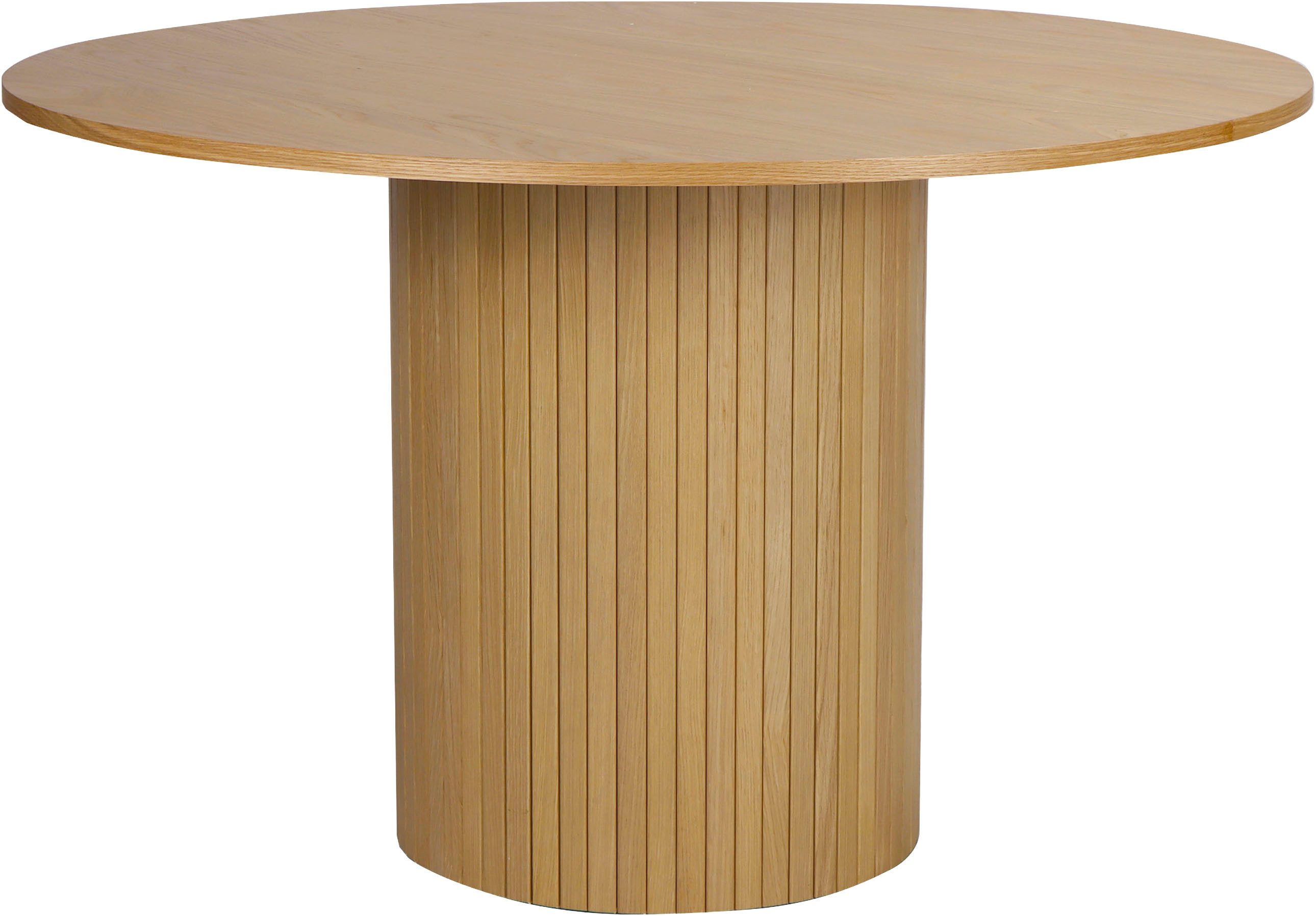 Home affaire Esstisch, Sockel mit Lamellendesign