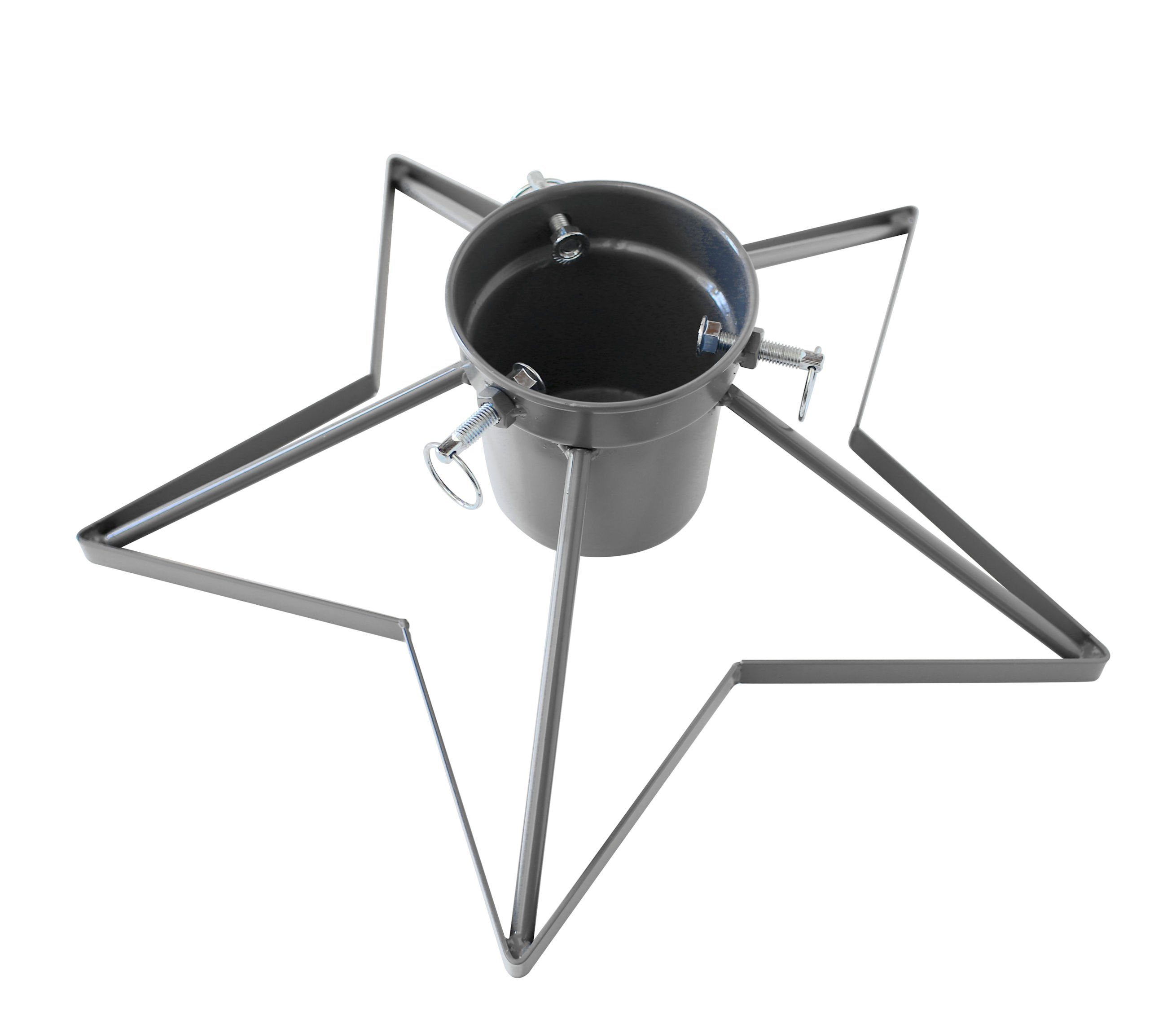 Spetebo Christbaumständer Stern Weihnachtsbaum Ständer mit Wasserbehälter (Stück, 1-tlg., Christbaumständer), Dekorativer Weihnachtsbaum Ständer mit Wasserbehälter