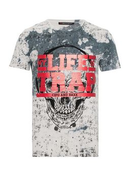 Cipo & Baxx T-Shirt mit trendigen Design-Prints