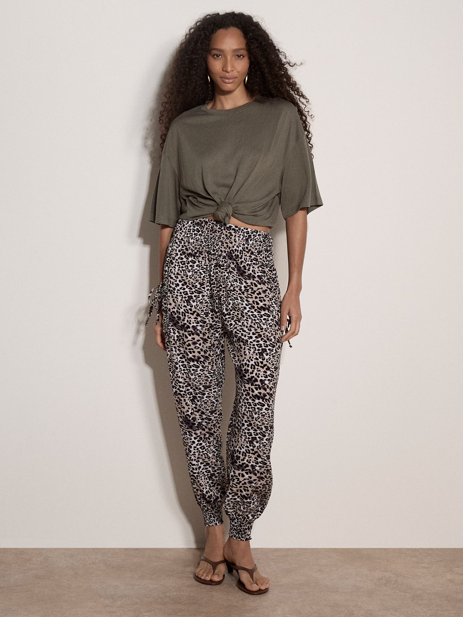 Apricot Jogger Pants Relaxhose mit Animalprint