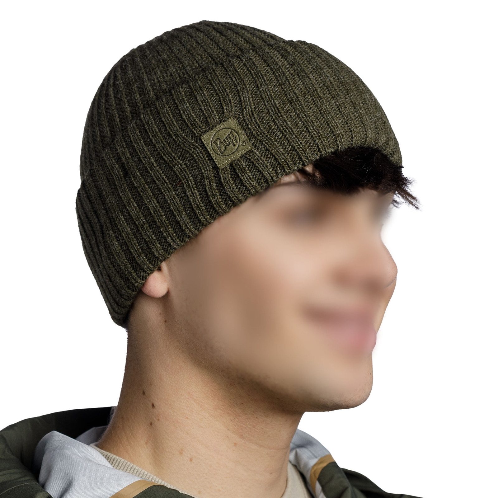 Buff Strickmütze Knitted Beanie Rutger mit breitem Umschlag