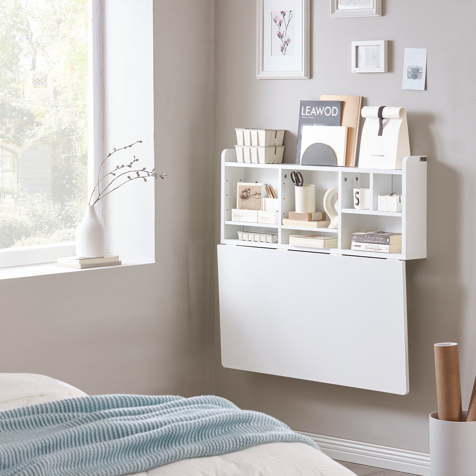 SoBuy Klapptisch FWT07, Wandklapptisch Schreibtisch Wandschrank günstig online kaufen