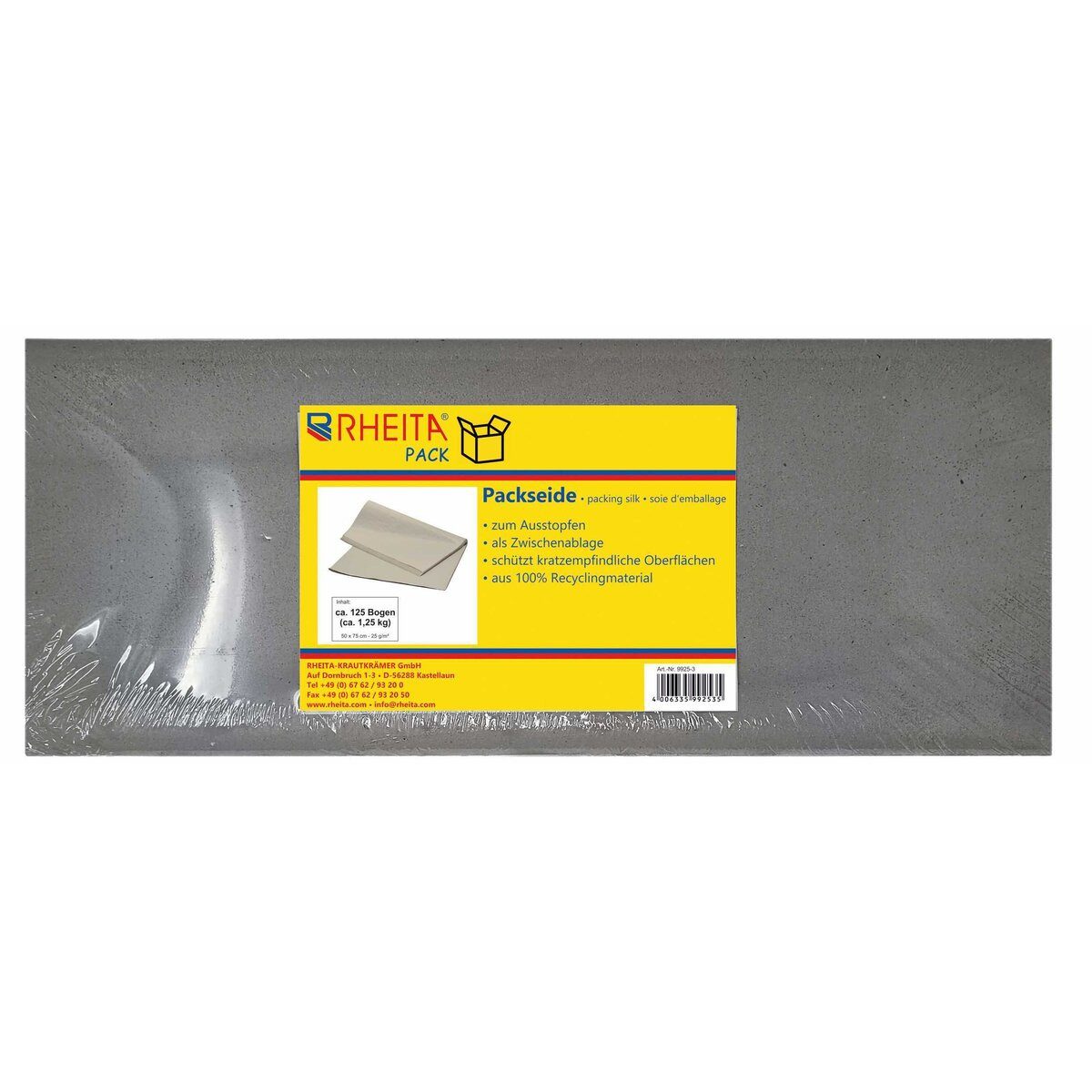Rheita Versandkarton Soft-Packseide - 50 x 75 cm ca. 125 Bögen 25g/qm.
