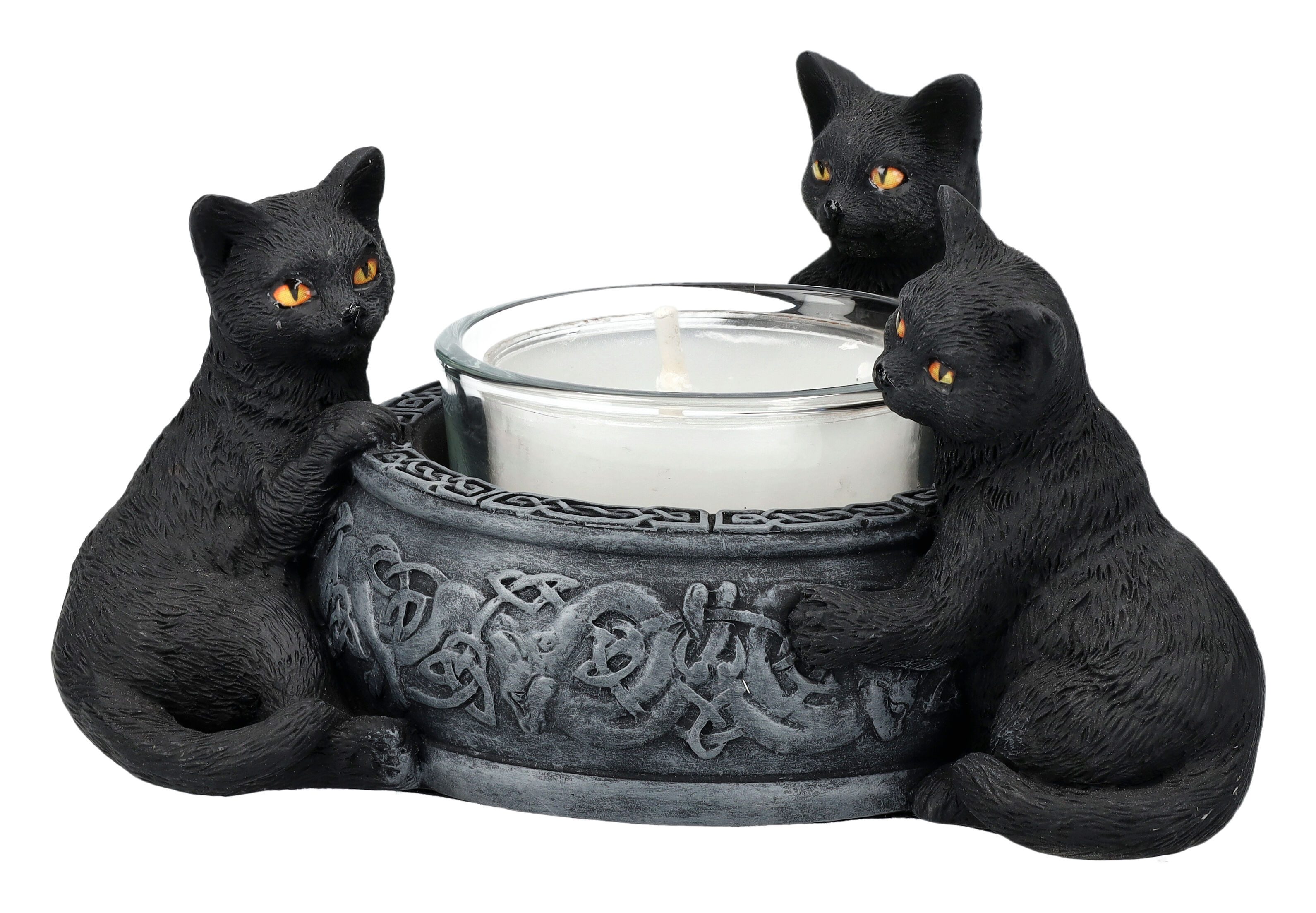 Figuren Shop GmbH Teelichthalter Teelichthalter - Katzen Familiar Trio - Ve günstig online kaufen