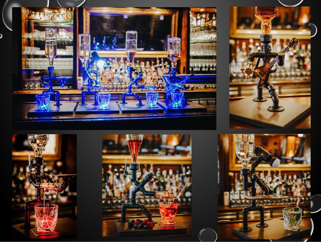 Deggelbam Getränkespender Getränkespender, handgefertigt aus edlem V4A Edelstahl