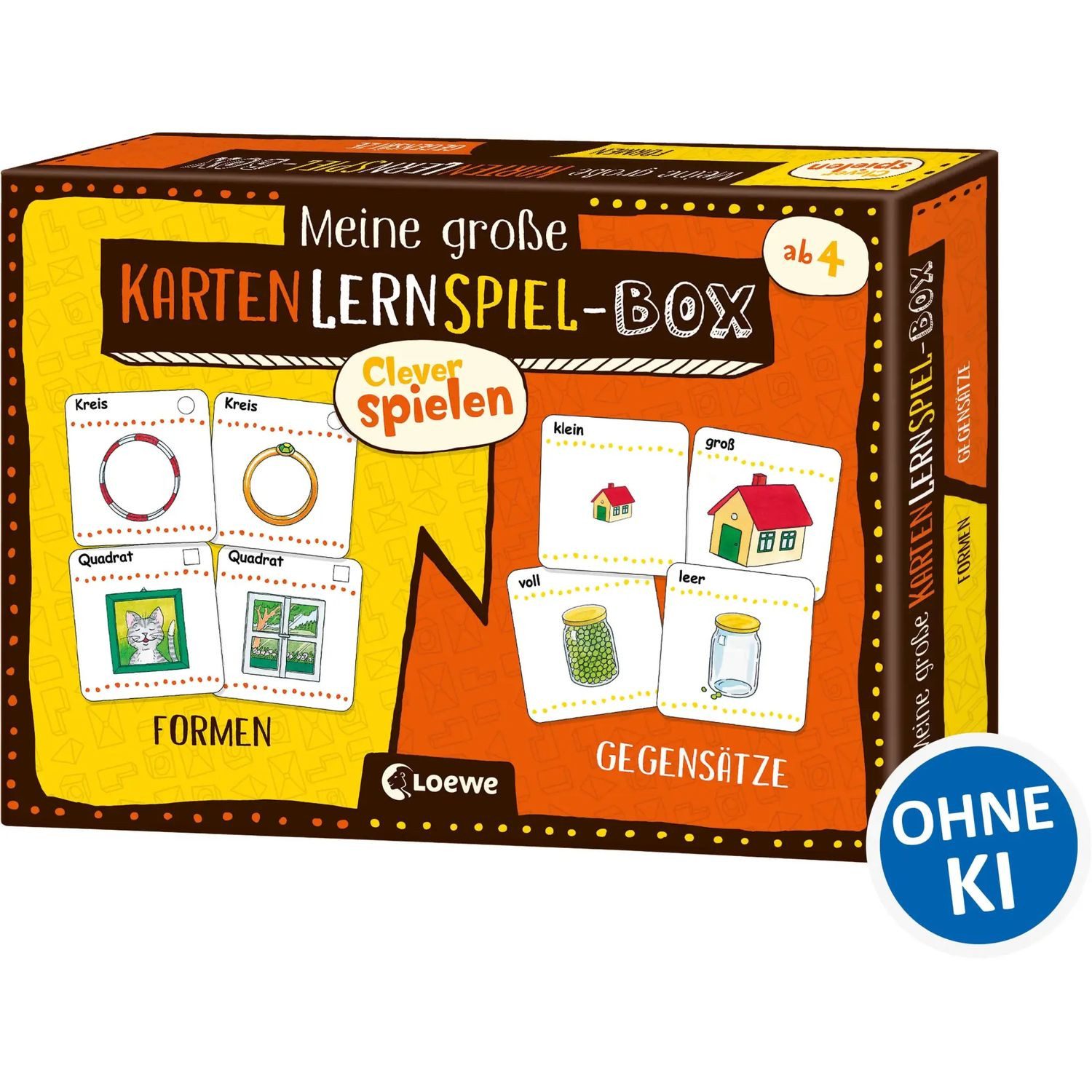Loewe Spiel Clever spielen - Meine große KartenLernSpiel-Box - Formen/Gegensätze