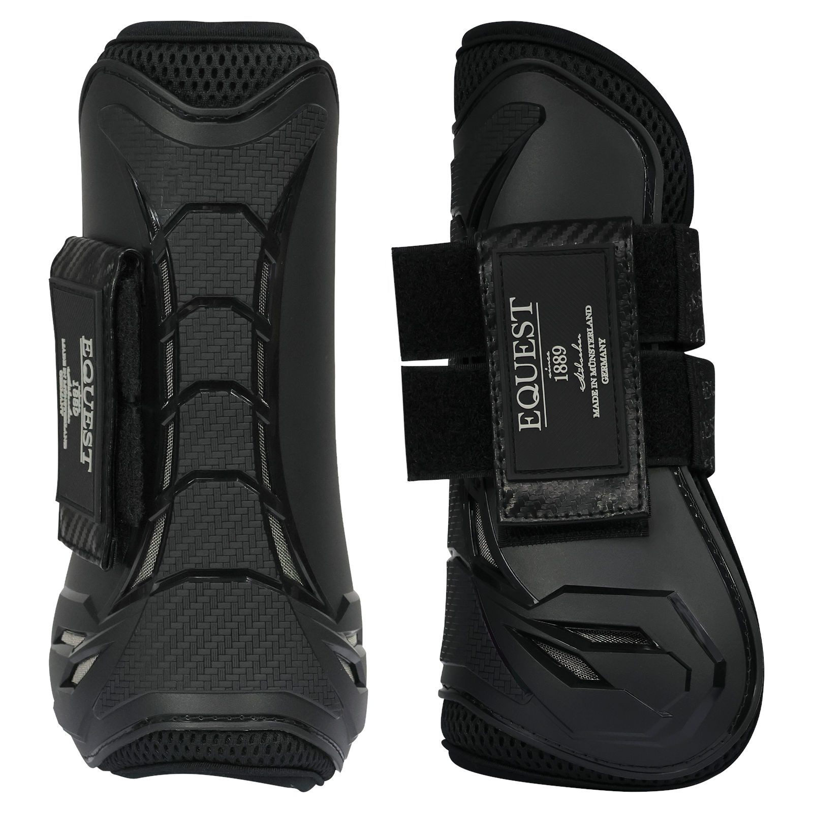 EQuest Gamaschen Xpert Gamaschen, 2er Set, Schwarz, M, Schutz für das Pferdebein