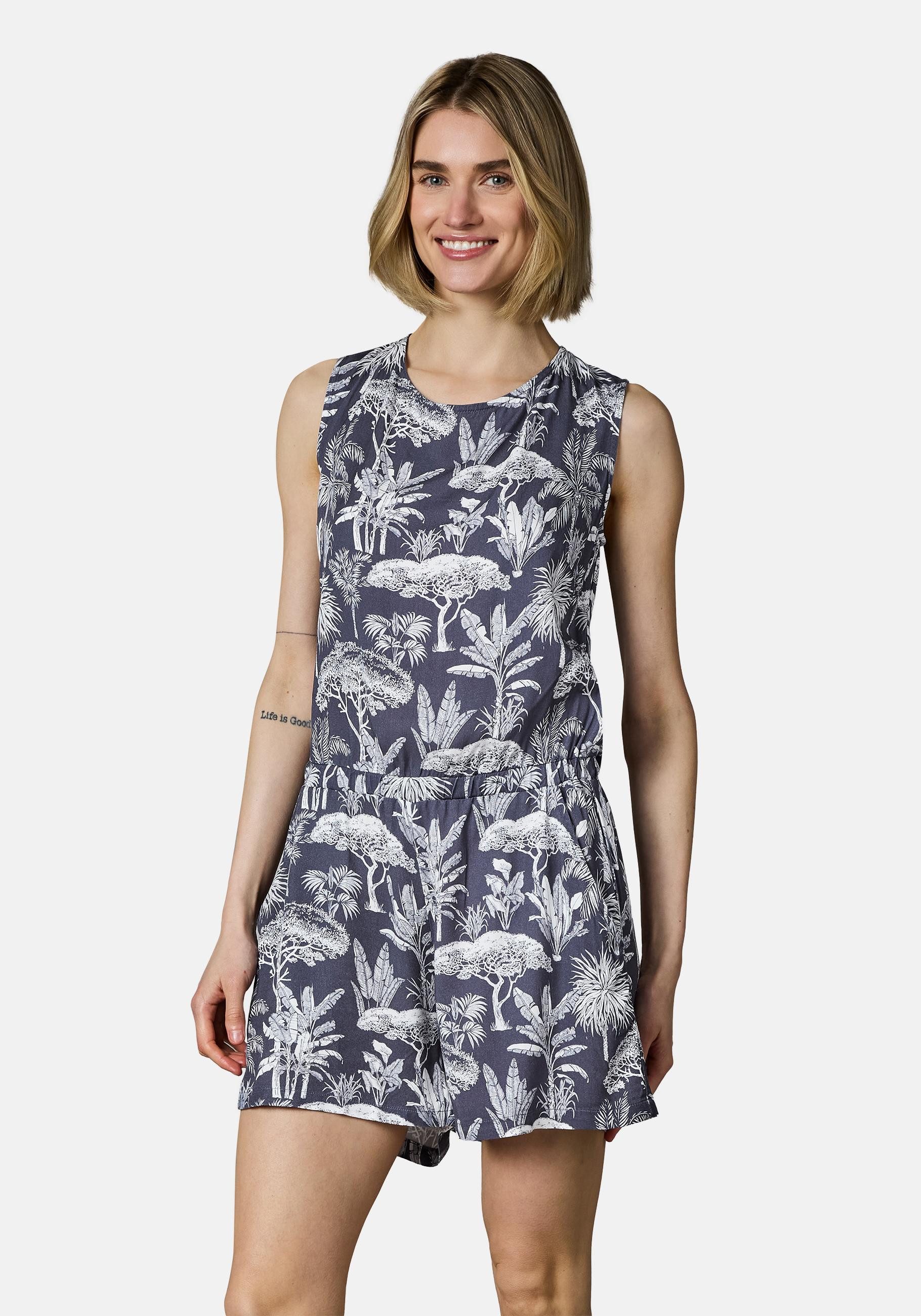 Ragwear Jumpsuit Zella schicker, kurzer Damen Overall mit floralem Print