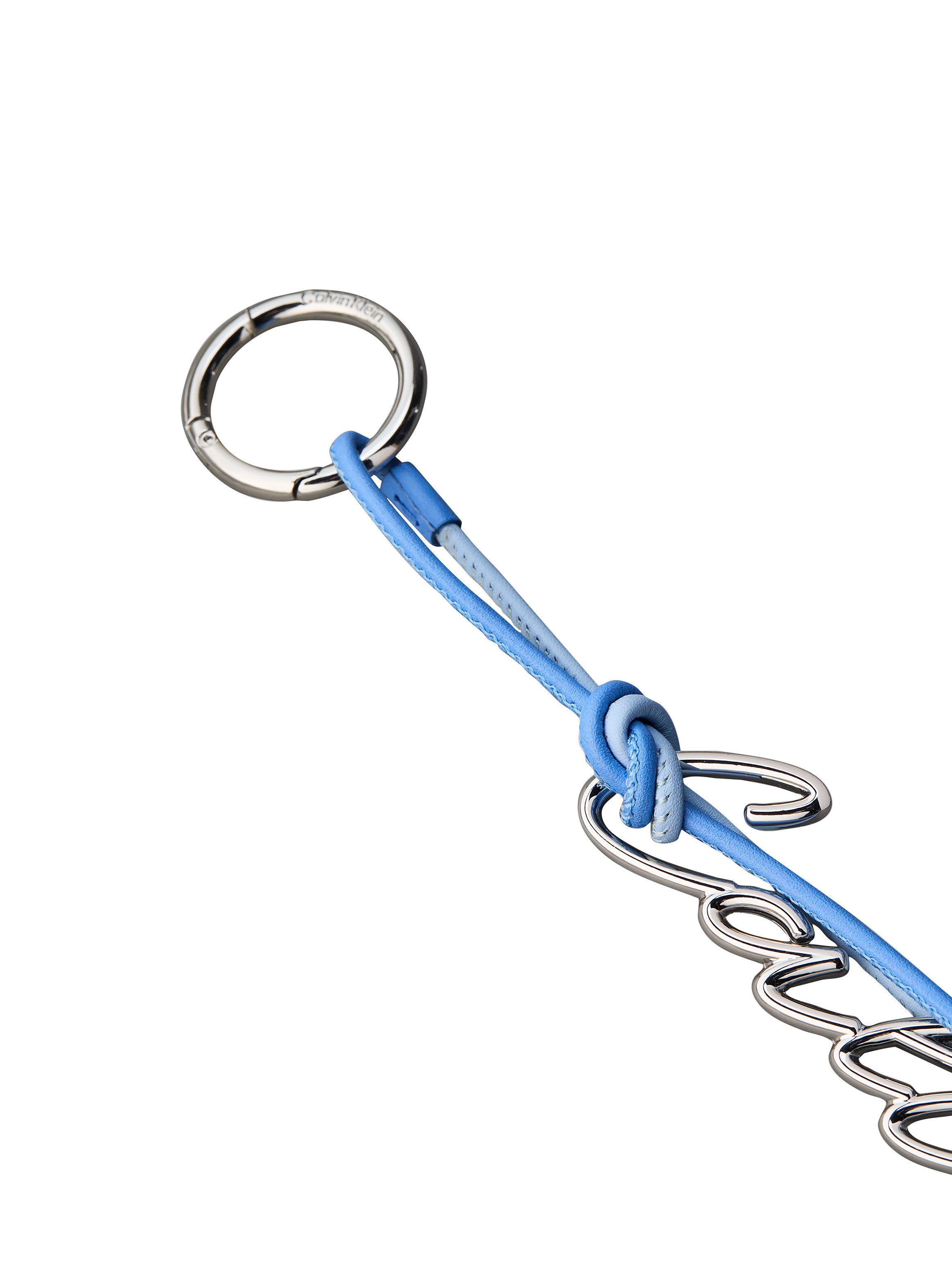 Calvin Klein Schlüsselanhänger KNOTTED SCRIPT HW BAG CHARM, Taschenanhänger, Taschen Charm, Bag Charm mit Metall-Ring
