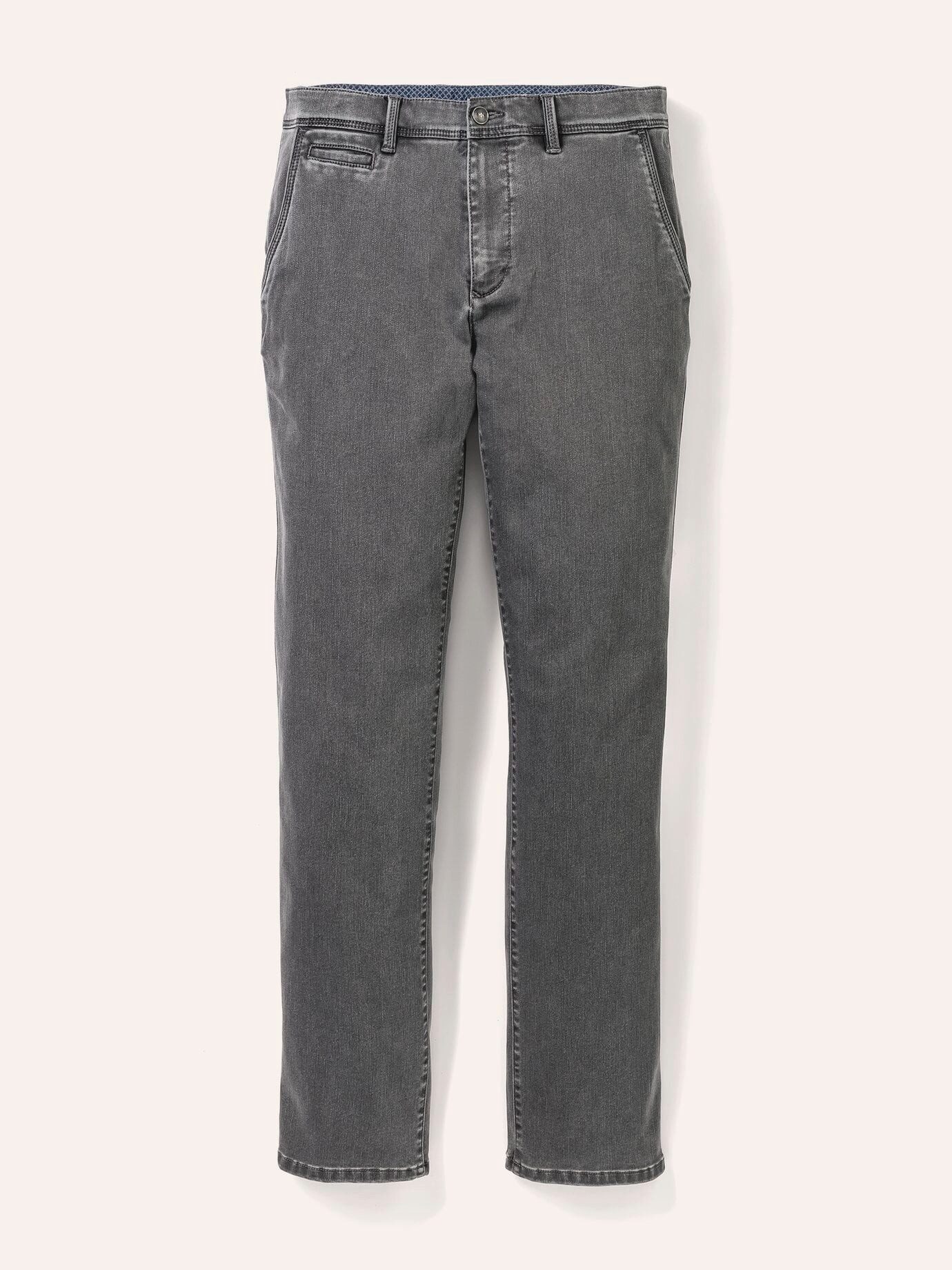 Walbusch Chinohose Herren Thermo Chino angeraut gerader Regular Fit pflegeleicht, wärmend, Kurzgröße – Bild 2 von 5
