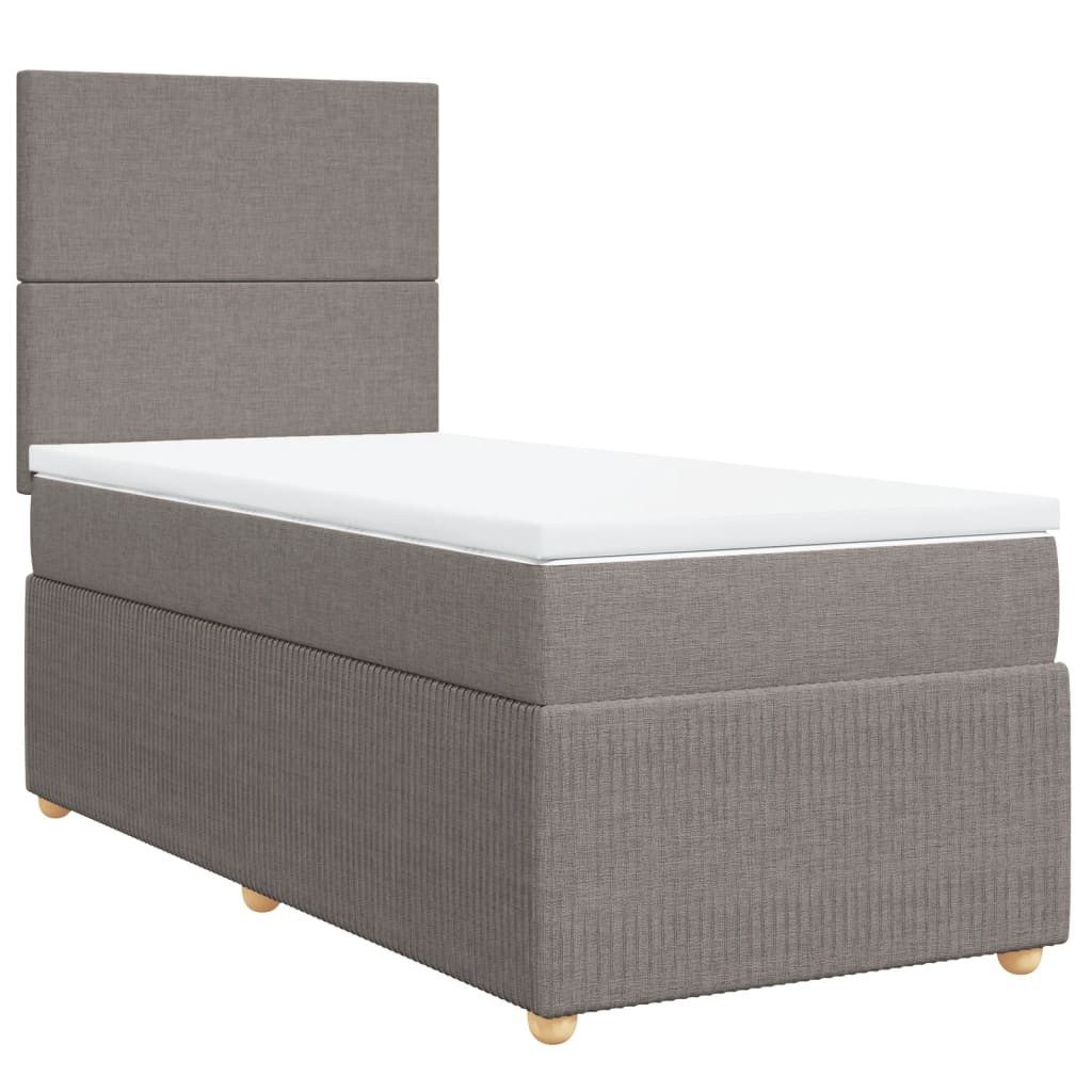 vidaXL Bett Boxspringbett mit Matratze Taupe günstig online kaufen