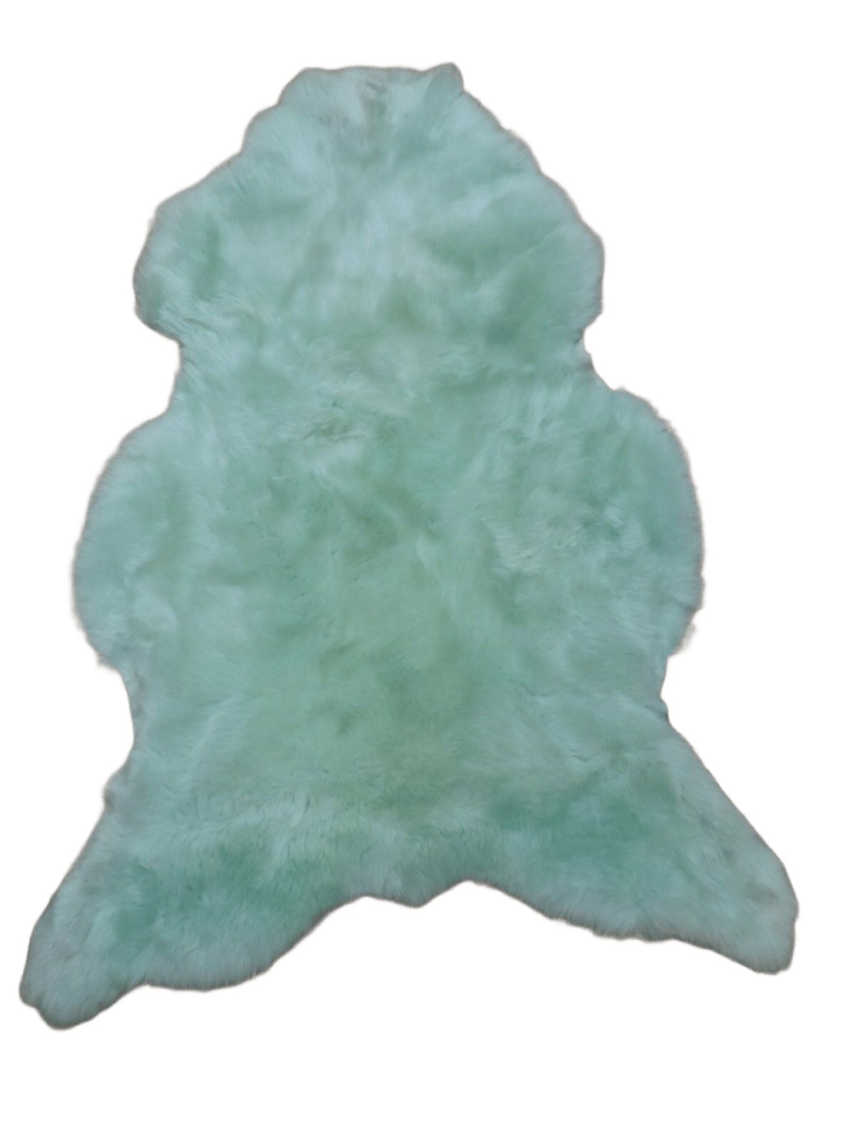 Provellus Fellteppich XL Öko Schaffell Minzgrün 120-130 cm – Echtes, handverlesenes Fell