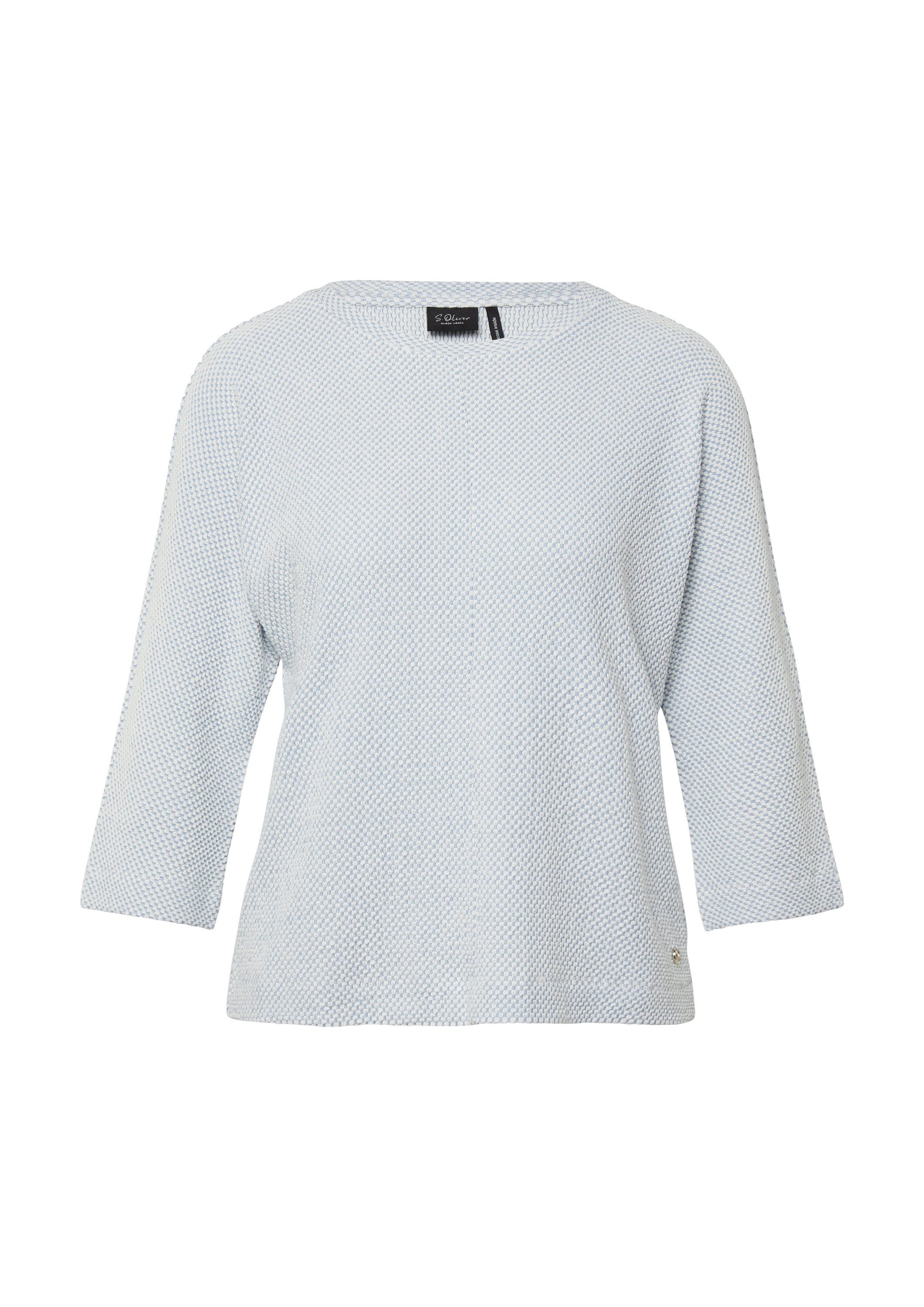 s.Oliver Sweatshirt Sweatshirt Sweatshirt mit Strukturmuster