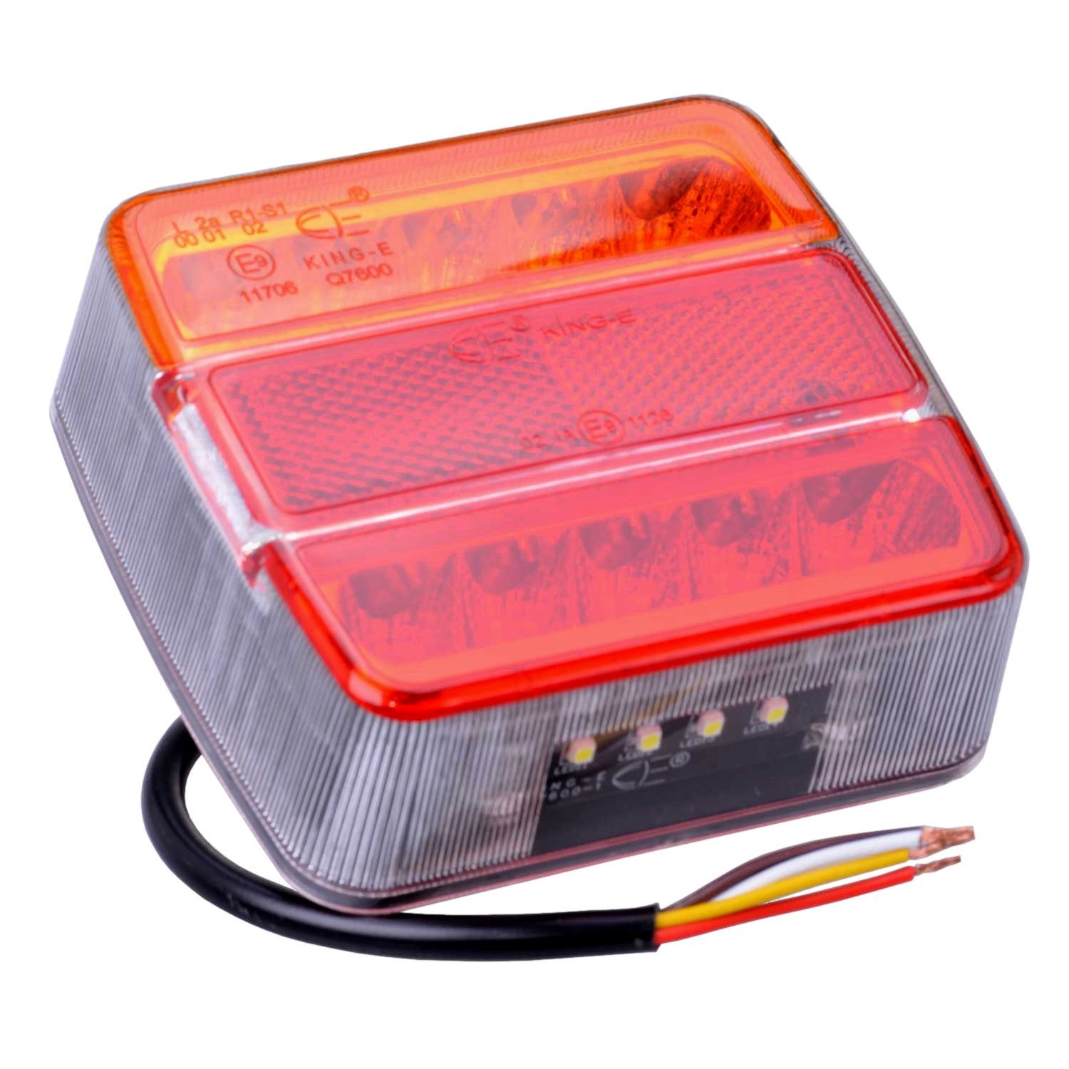 Diedrich Filmer GmbH Anhänger-Rückleuchte Universal LED Anhänger-Rückleuchte Heckleuchte, LED, Links oder Rechts Blinker Bremslicht Schlusslicht Reflektor etc