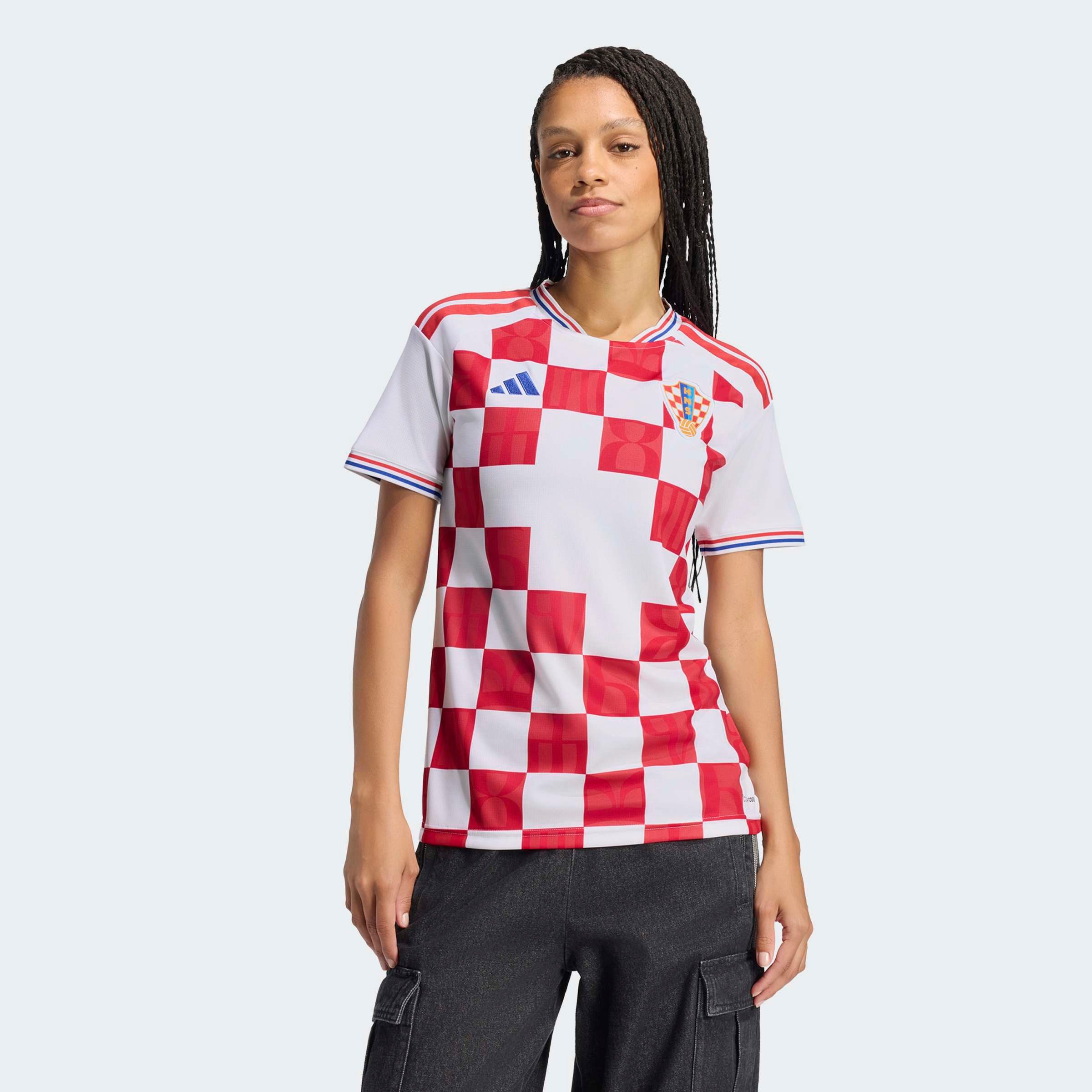 adidas Performance Fußballtrikot KROATIEN 26 HEIMTRIKOT mit Climacool® Technologie, schnell trocknendes Doubleknit-Material