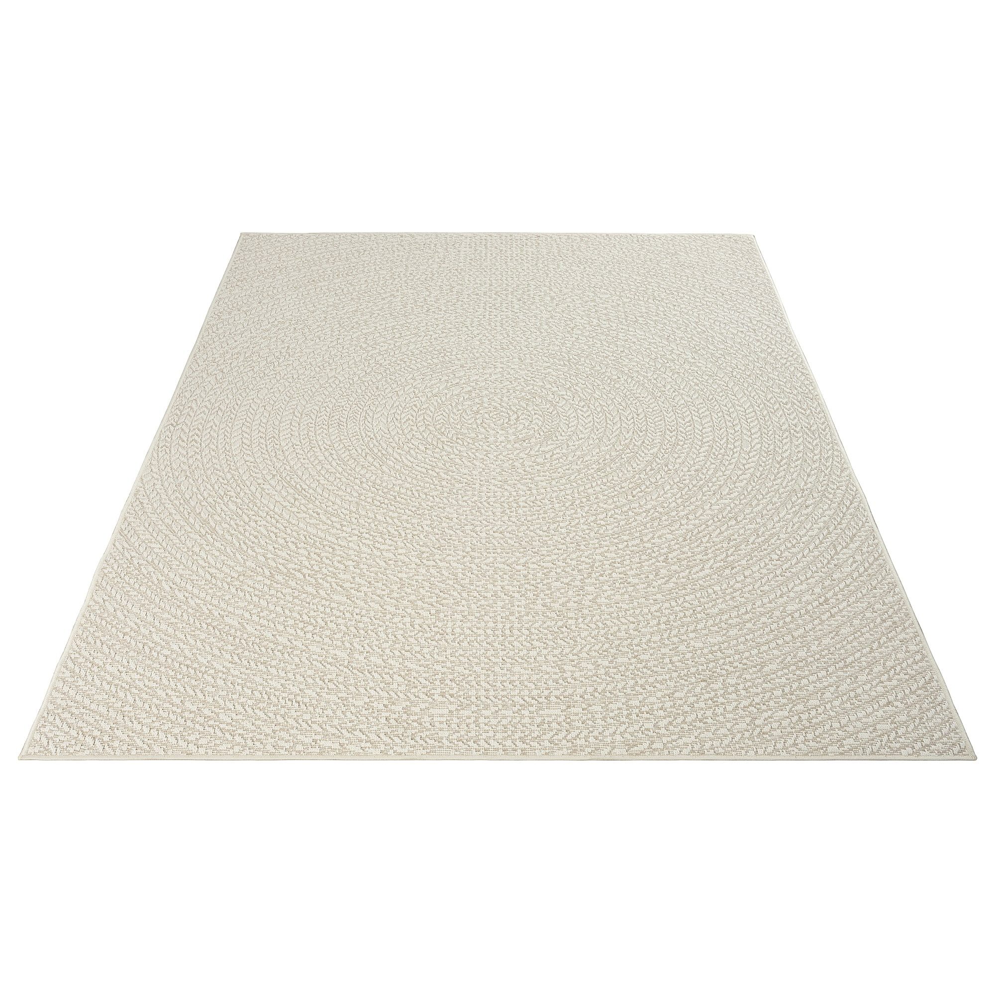 the carpet Teppich Kansas, rechteckig, Höhe: 1 mm, moderner robuster In und Outdoor Teppich Jute Look