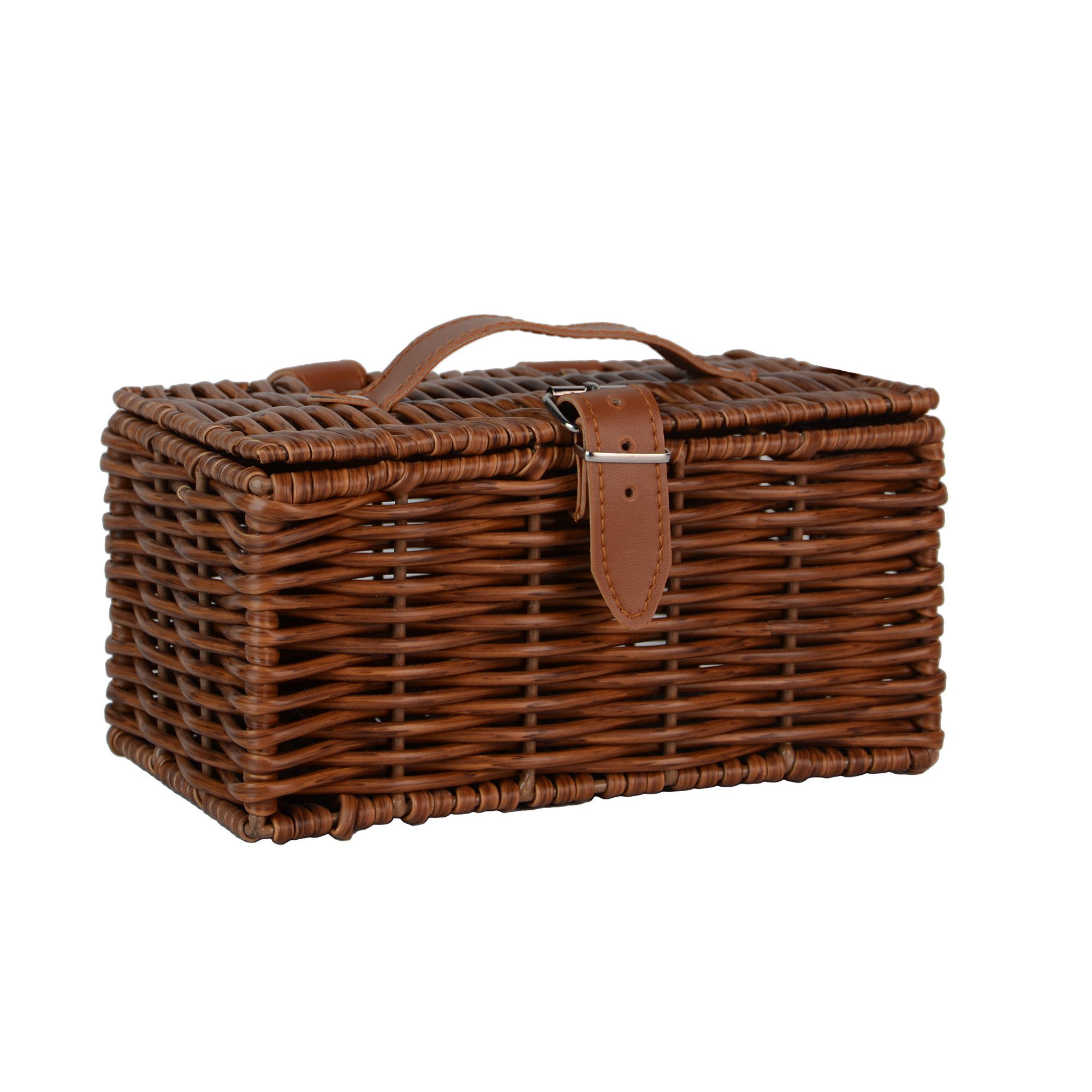UNUS GARDEN Fahrradkorb Korb in weidenoptik Fahrradkorb KLEIN für vorne (Braun 11x22x13cm (HxBxT), für Handy, Portemonnaie oder Sonnenbrille