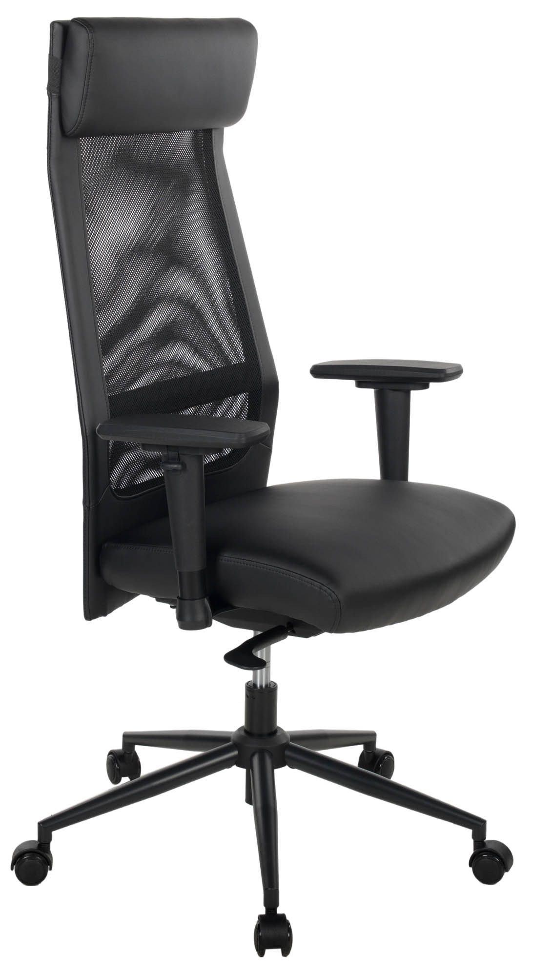 Duo Collection Bürostuhl Homepro, Kaltschaumpolster, Netrücken, schwarz - 68x117x68cm (BxHxT)