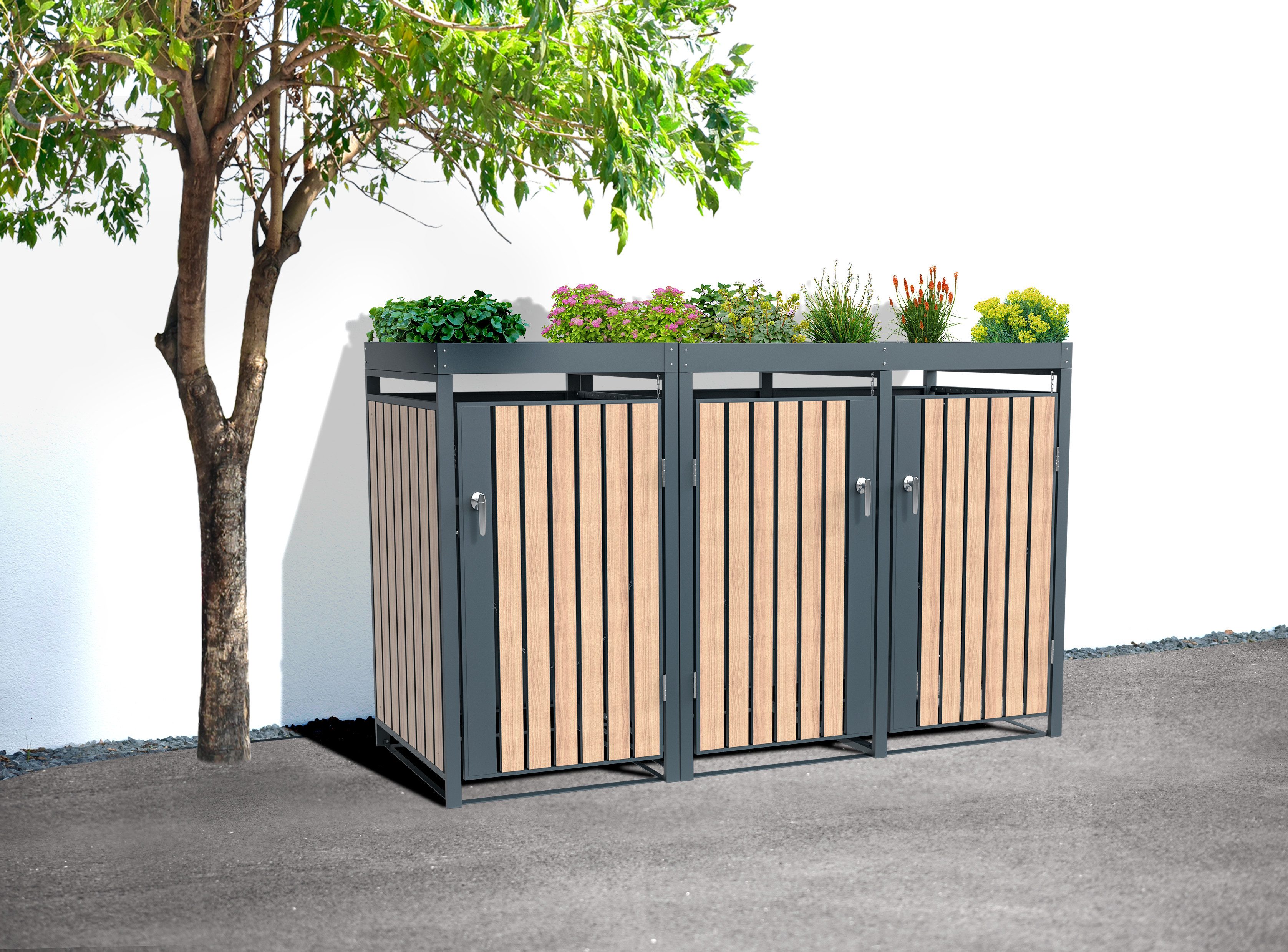WESTMANN Mülltonnenbox Planta, Platz für 3 günstig online kaufen