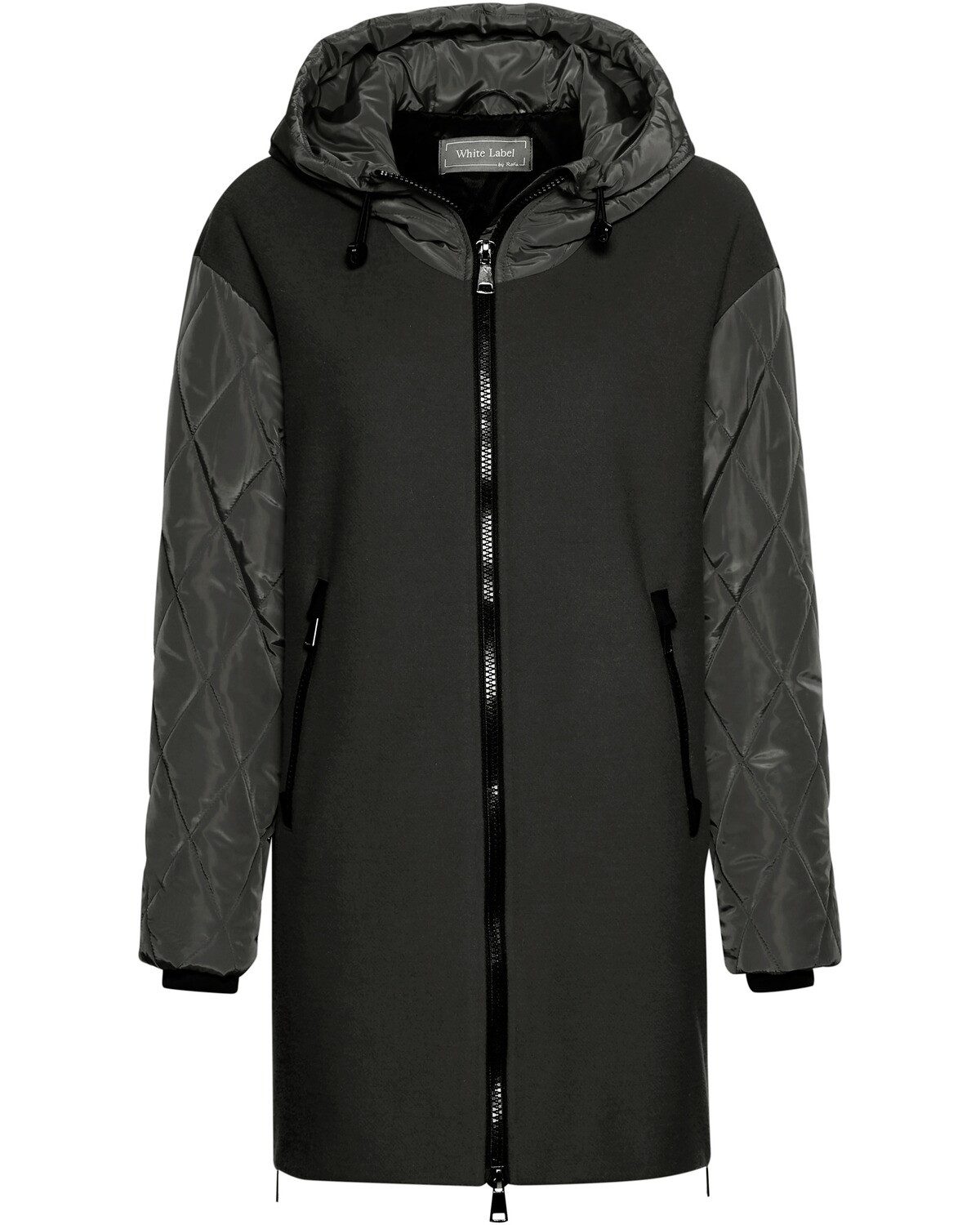 White Label Steppjacke Materialmix-Winterjacke