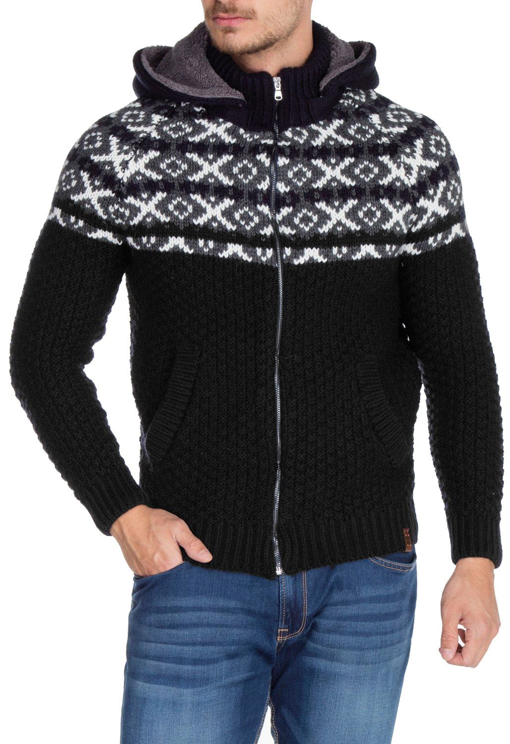 Cipo & Baxx Kapuzenstrickjacke CP159