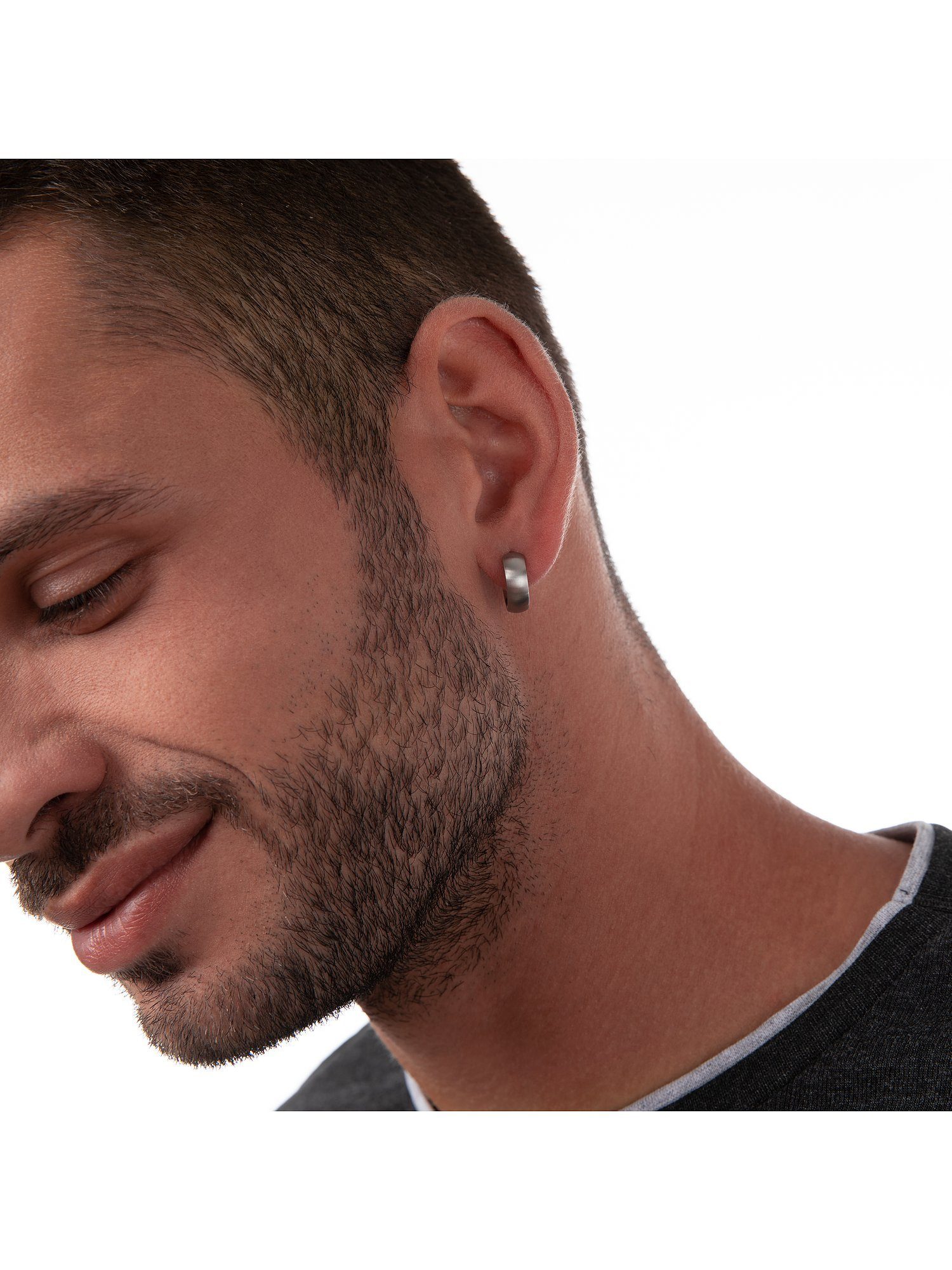 FAVS Paar Creolen FAVS Unisex-Creolen Edelstahl günstig online kaufen