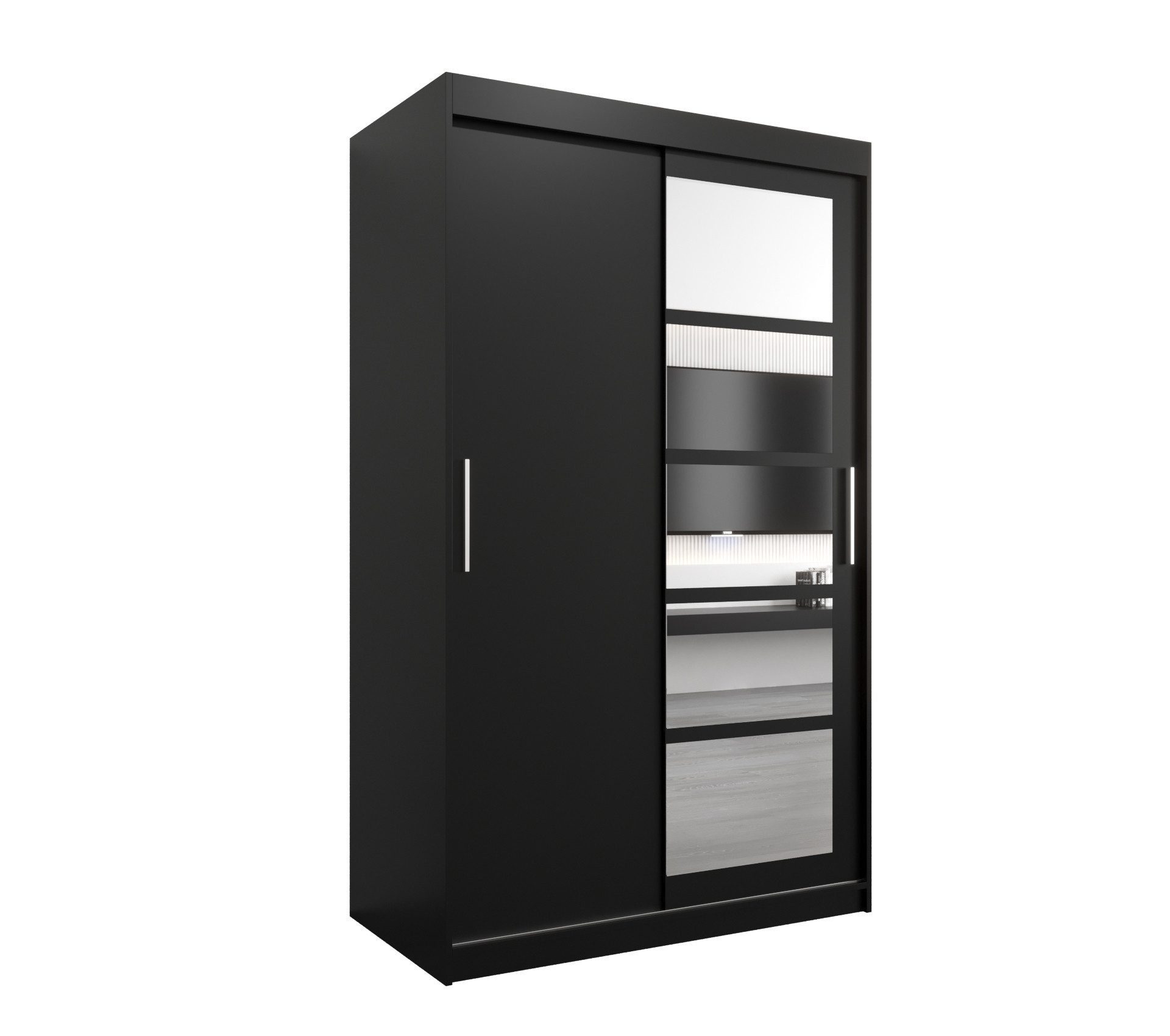 Beautysofa Kleiderschrank Moderner geräumiger Schiebeschrank mit günstig online kaufen