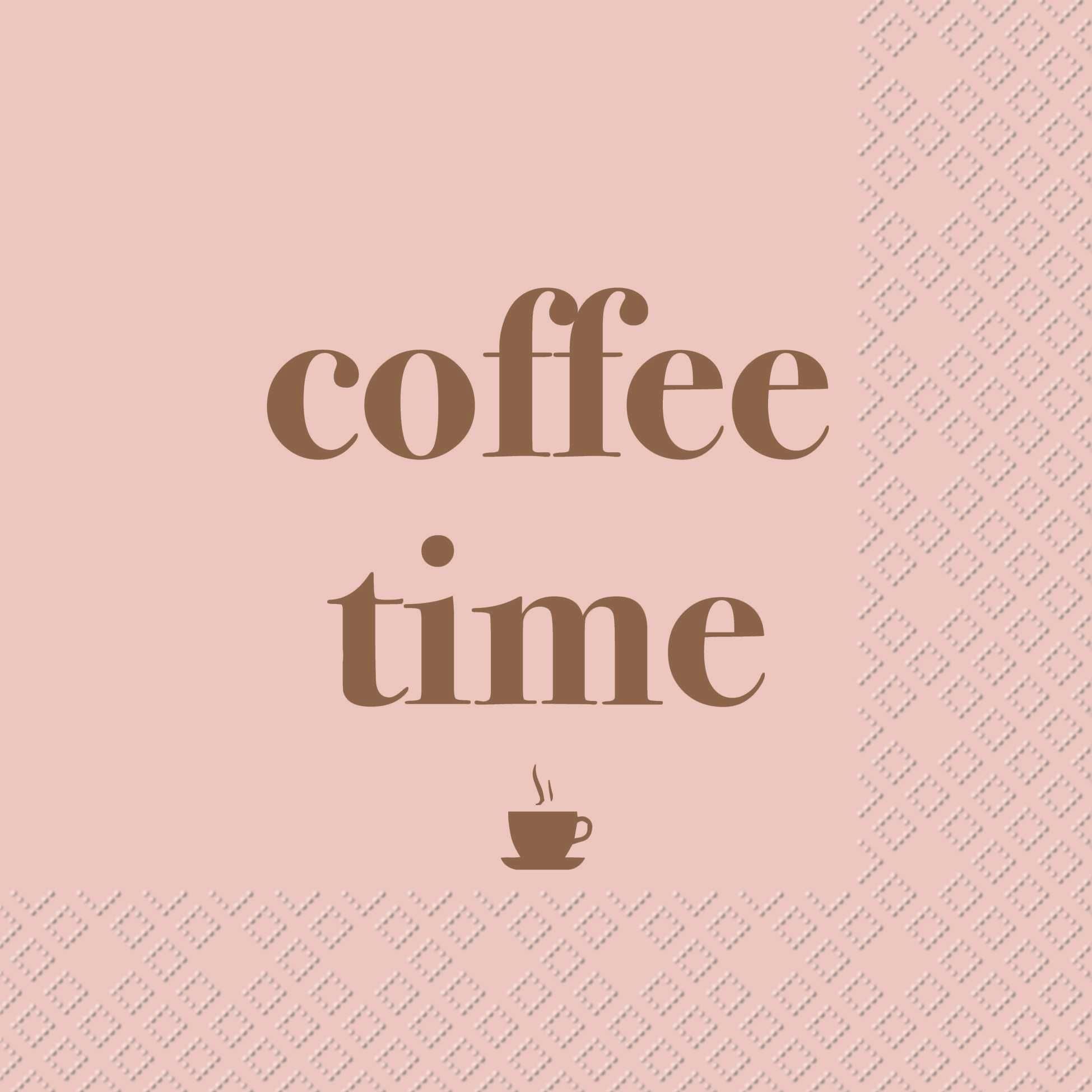 stewo Papierserviette 5278 27 Cocktailservietten Coffee Time - 25 x 25 cm, 20 Stück