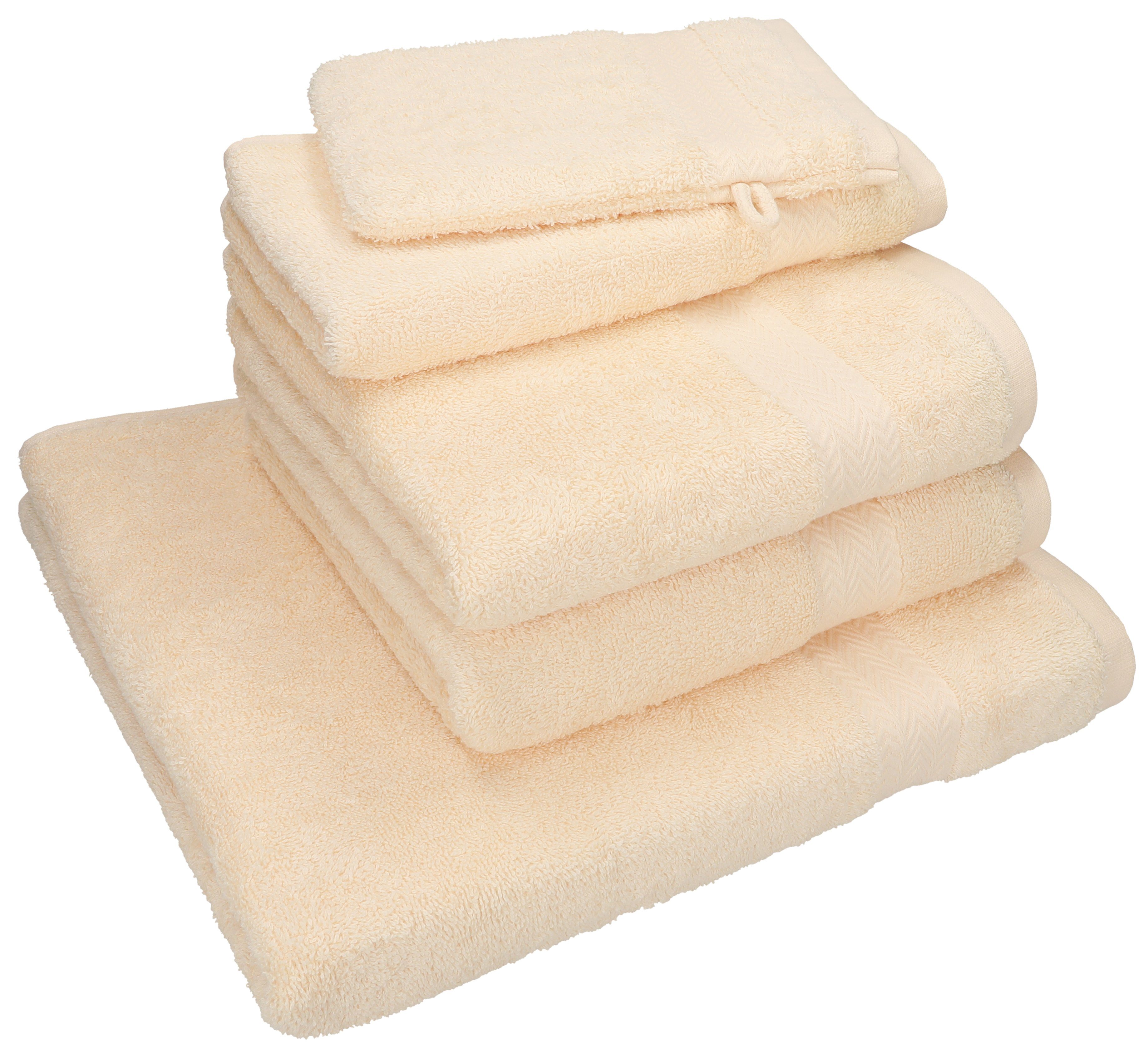 Betz Handtuch Set 5-TLG. Handtuchset NICE PACK 100% Baumwolle, 100% Baumwolle