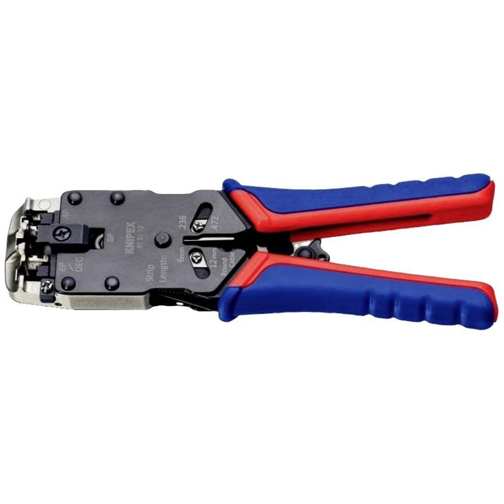 Knipex Crimpzange Crimpzange für 4/6/8pol. Westernstecker 97 51 12 D1
