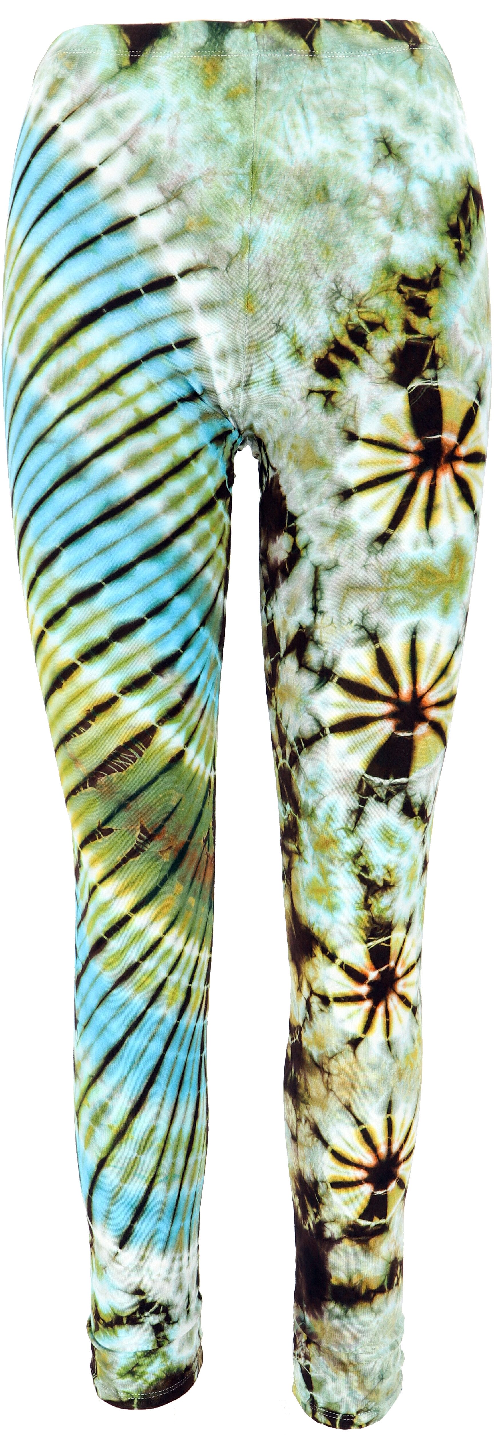 Guru-Shop Hose & Shorts Unikat Batik Damen Leggings, Stretch Hose für.. alternative Bekleidung