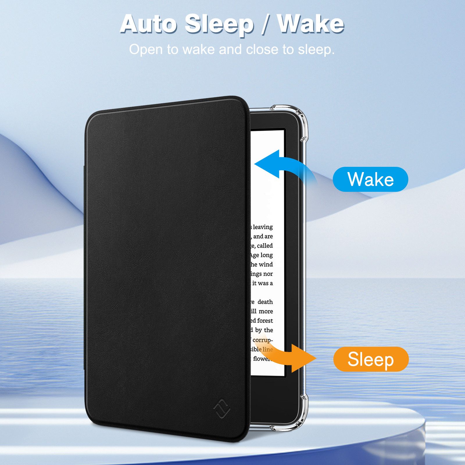 Fintie E-Reader-Hülle für 6" Kindle (11. Generation)–2024/2022, Clear Weich TPU Schutzhülle, mit Auto Sleep/Wake für 6 Zoll Kindle Basic 2024 – Bild 5 von 5