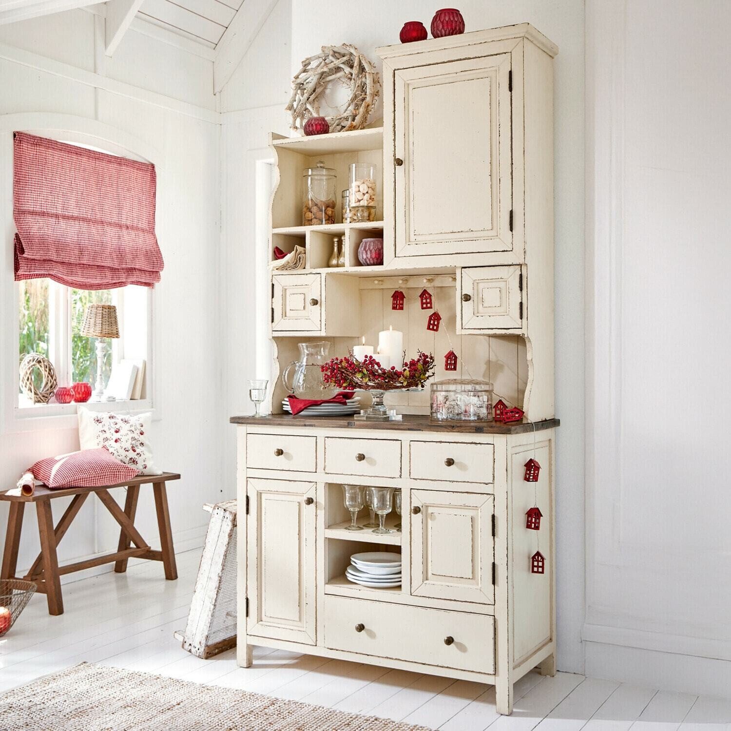 Mirabeau Kommode Schrank Peteersham antikweiß – Bild 2 von 4