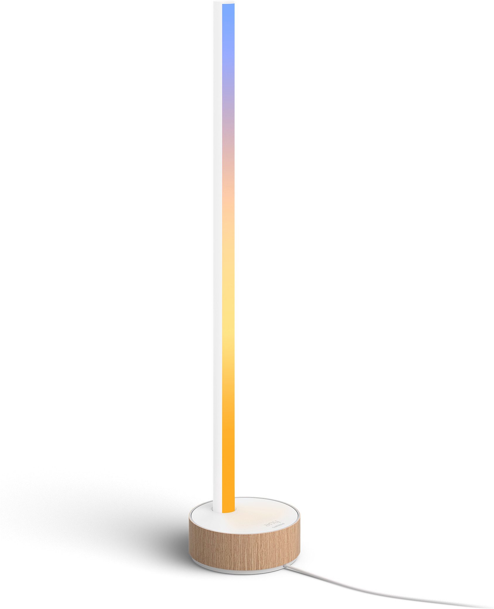 Philips Hue LED Tischleuchte White & Color Ambiance Gradient Signe Oak, Abschaltautomatik, Bluetooth, CCT - über Fernbedienung, Dimmfunktion, Einschlafhilfe, Farbsteuerung, Farbwechsel, Memory, nach Trennung vom Netz, Nachtlichtfunktion, RGB, Smart Home, Timerfunktion, Weckerfunktion, dimmbar über Fernbedienung, mehrere Helligkeitsstufen, LED fest integriert, Farbwechsler, RGB, warmweiß - kaltweiß, App- & Sprachsteuerung, Smart Home, Gradient-Farbverläufe, Holzoptik