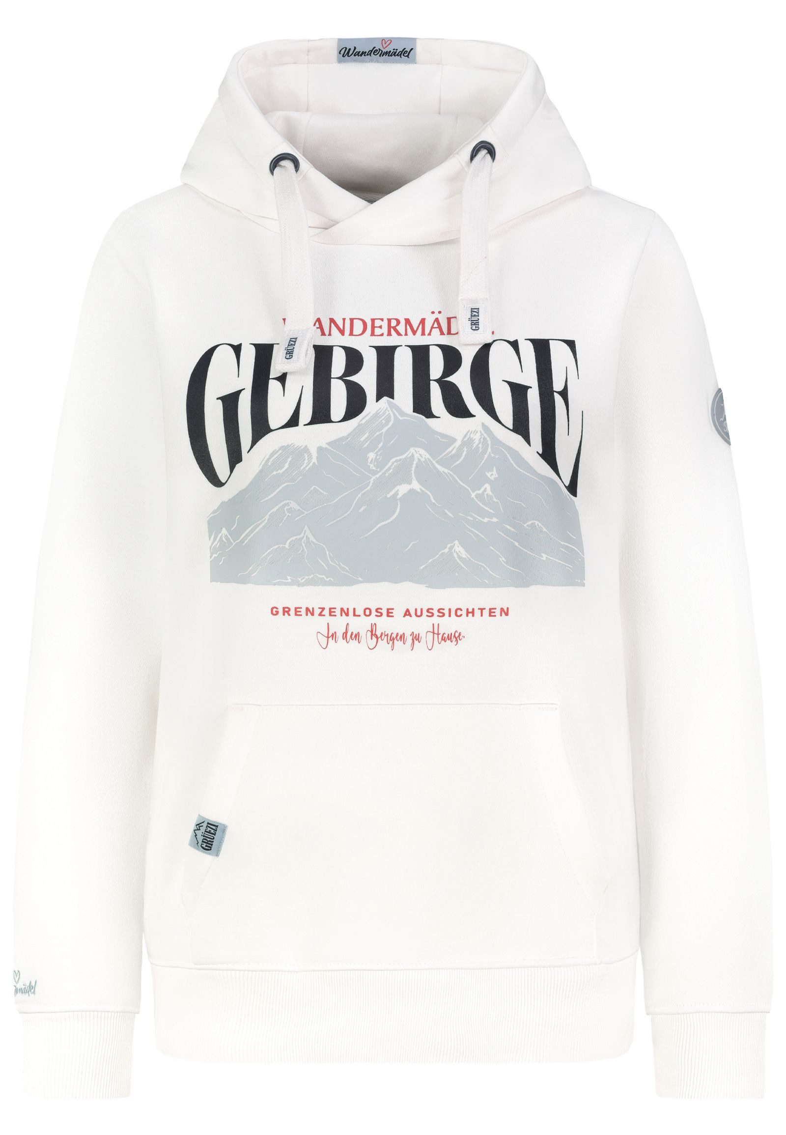 Kapuzenpullover Damen Hoodie Kapuzenpullover Bergprint