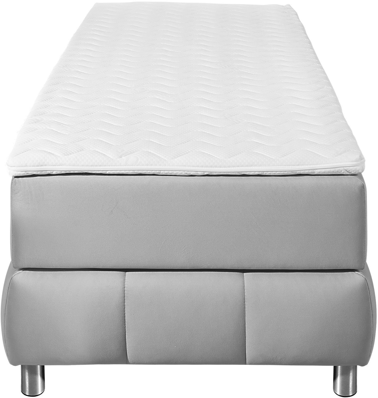 Home affaire Boxspringbett Salo, Ohne Kopfteil, inkl. Topper, auch in Überlänge 220 cm