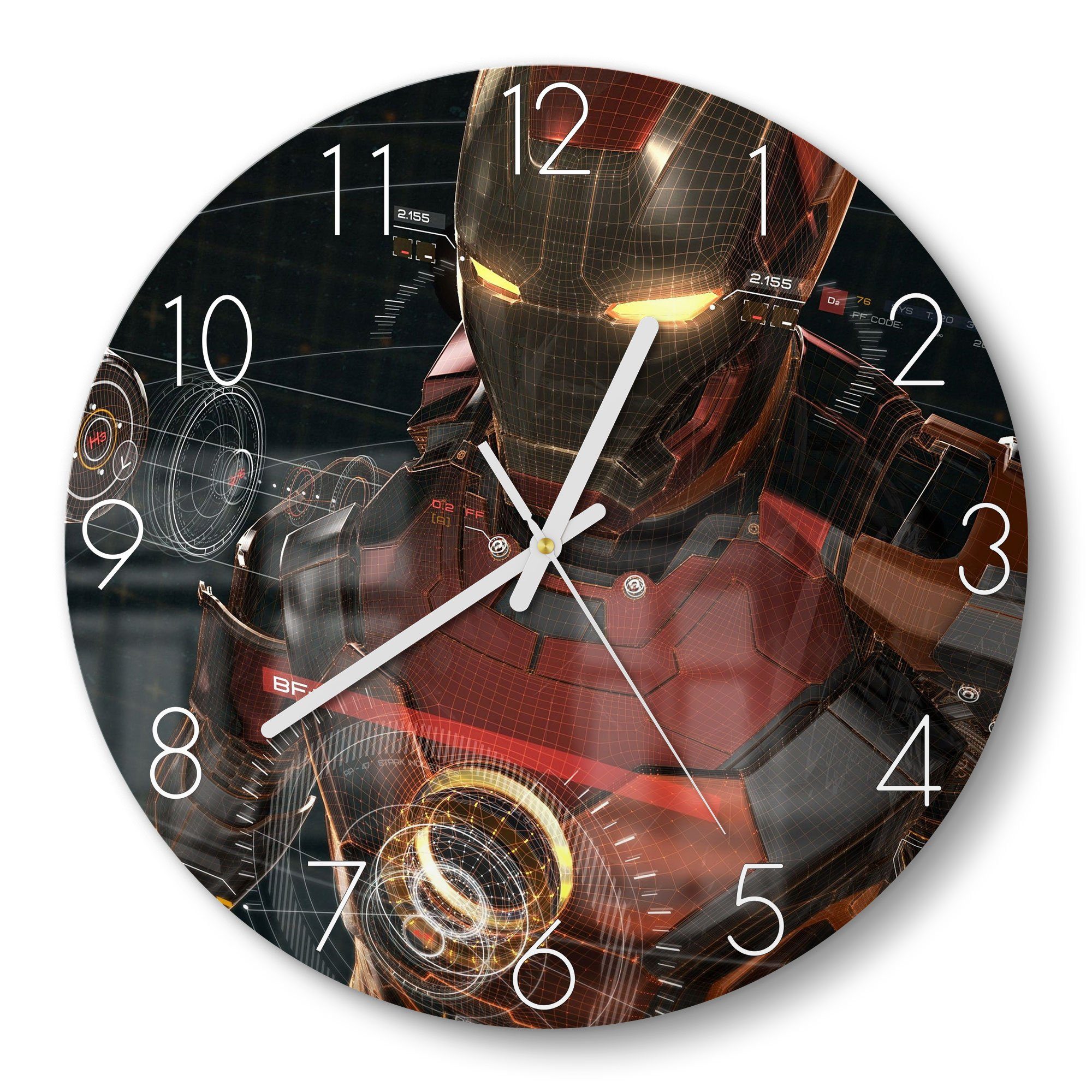 DEQORI Wanduhr 'Legendäre Iron Man Anzug' günstig online kaufen