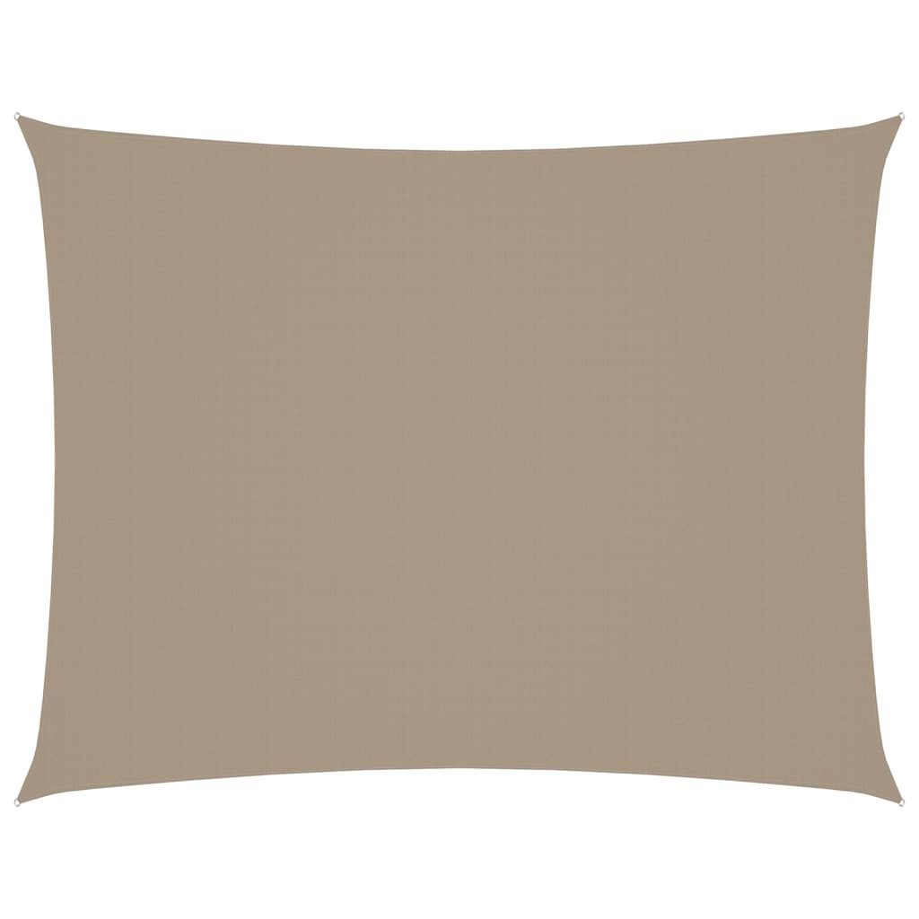 vidaXL Sonnensegel Sonnensegel Oxford-Gewebe Rechteckig 2x3 m Taupe, (1-tlg)