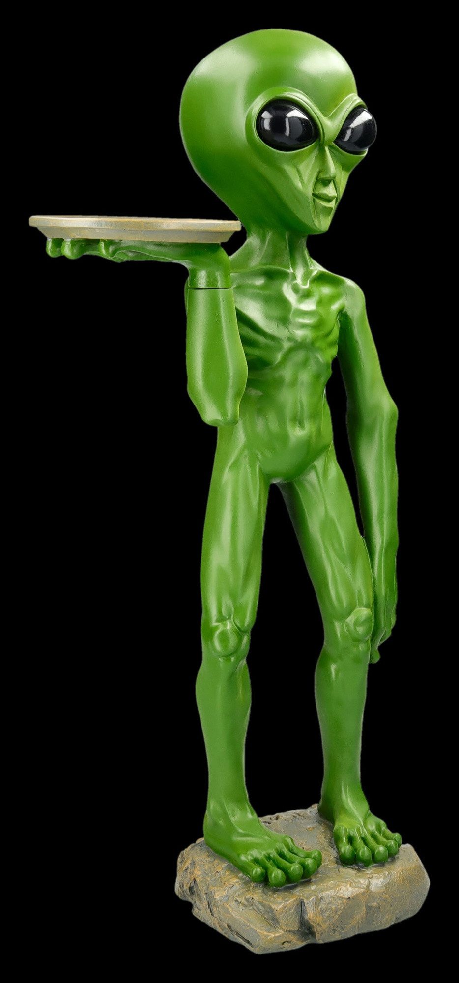 Figuren Shop GmbH Dekofigur Alien Figur – Galaktischer Butler Statue Sci-Fi Deko 66 cm Dekoration