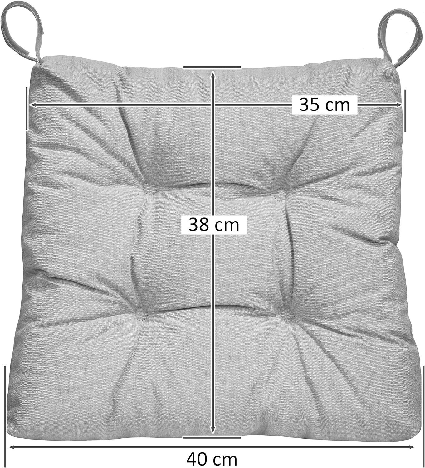 sleepling Stuhlkissen Eva, für Indoor und Outdoor, mit Klettverschluss, abriebfest und langlebig