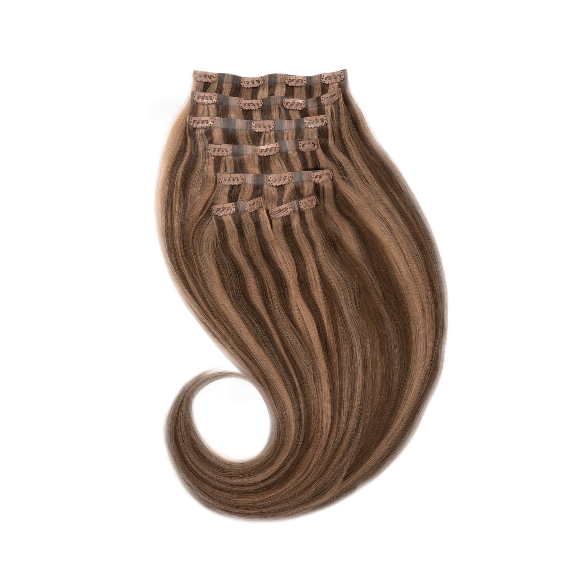 Echthaar-Extension Clip-in-Extensions nahtlos