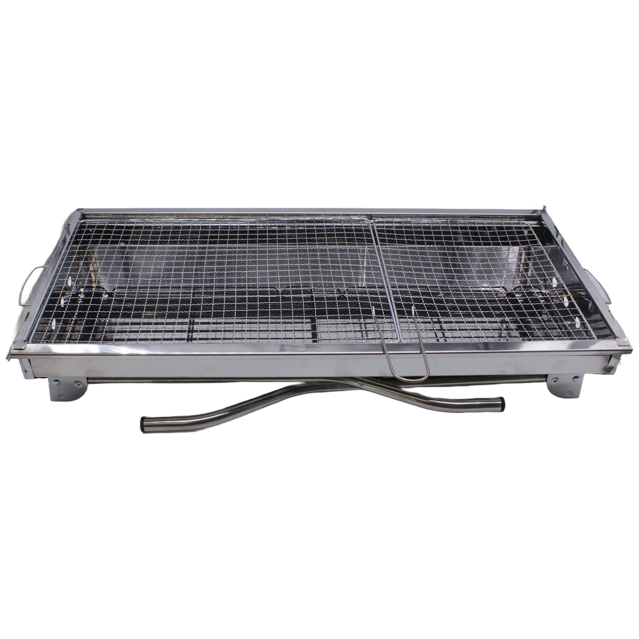 IMEX Standgrill IMEX tragbarer BBQ Grill Edelstahl 8-teilig 69x29cm