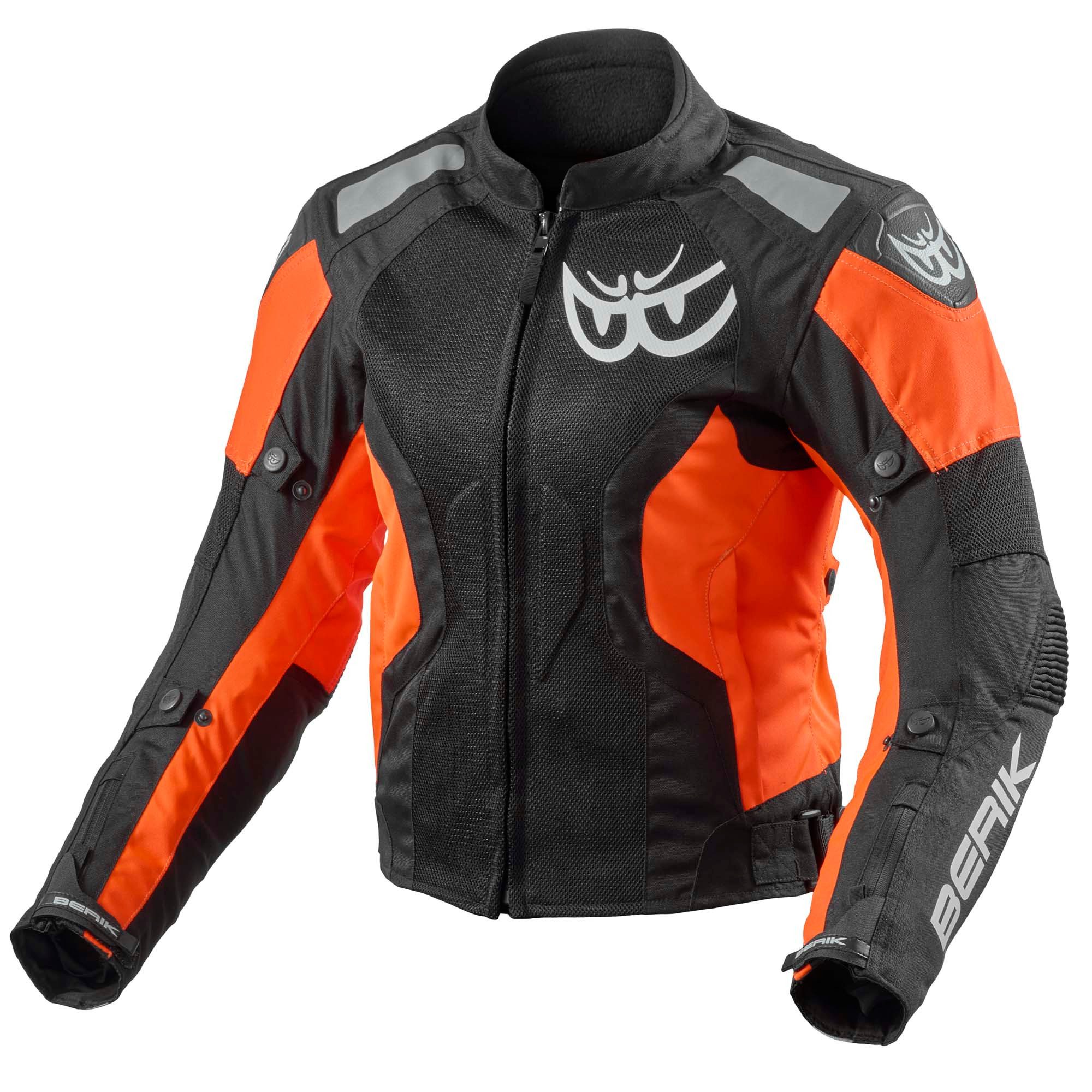 Berik Motorradjacke Vephe Damen Motorrad Textiljacke herausnehmbares Innenfutter